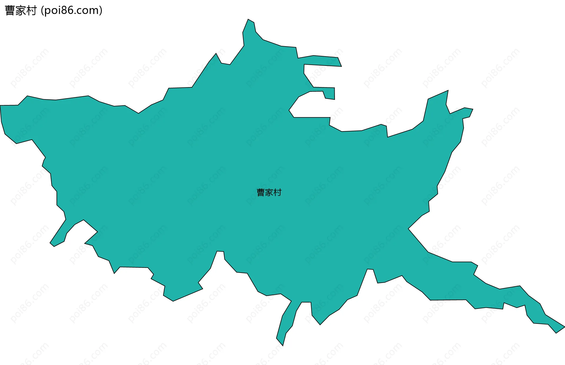 曹家村边界地图