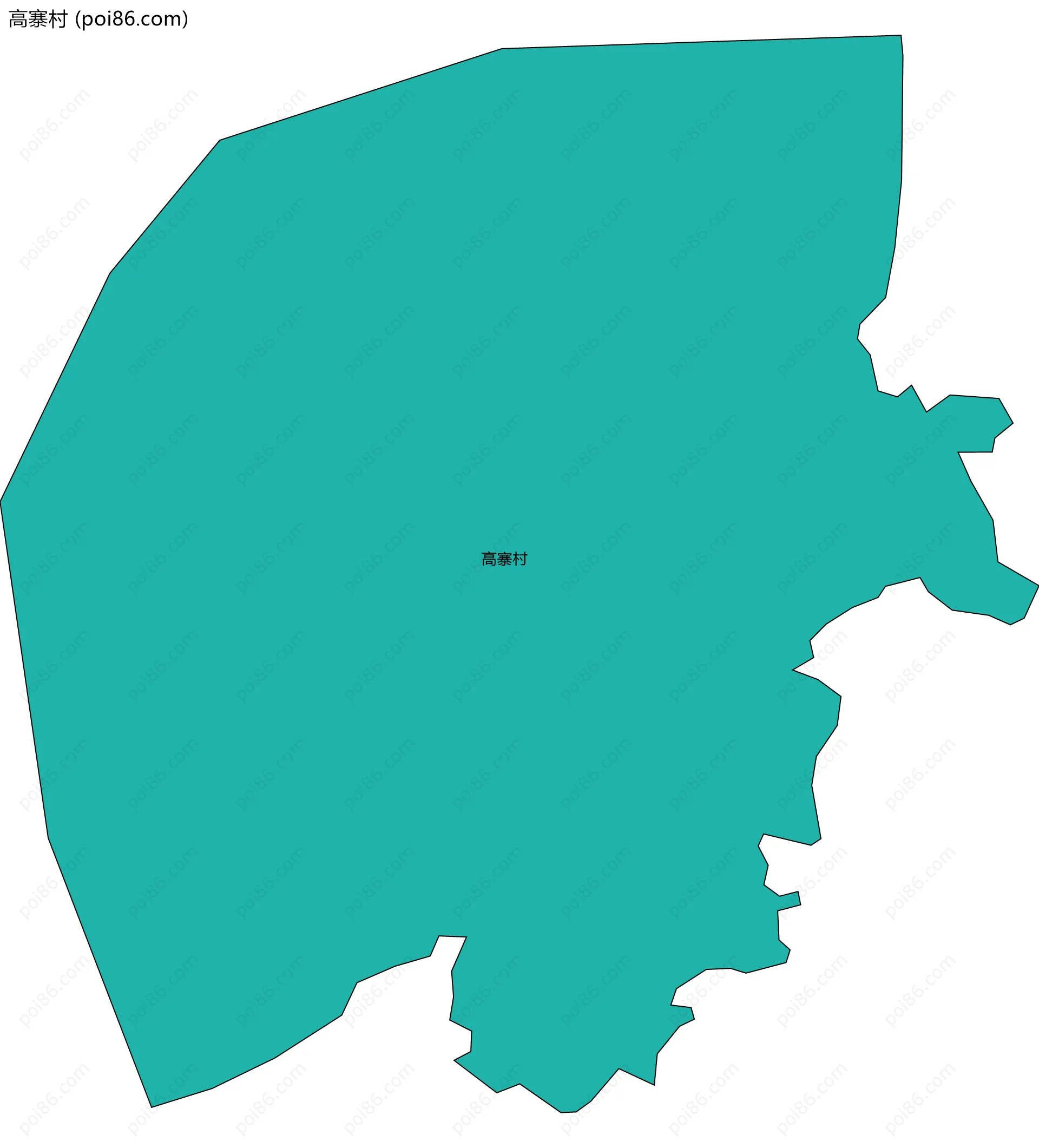 高寨村边界地图