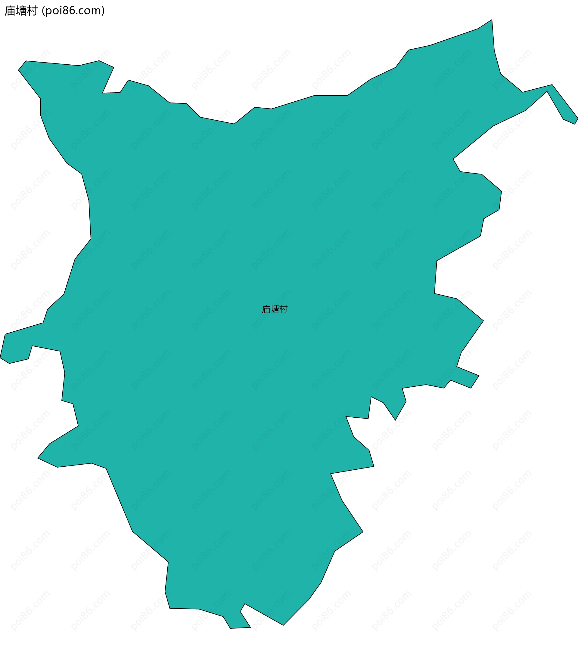 庙塘村边界地图