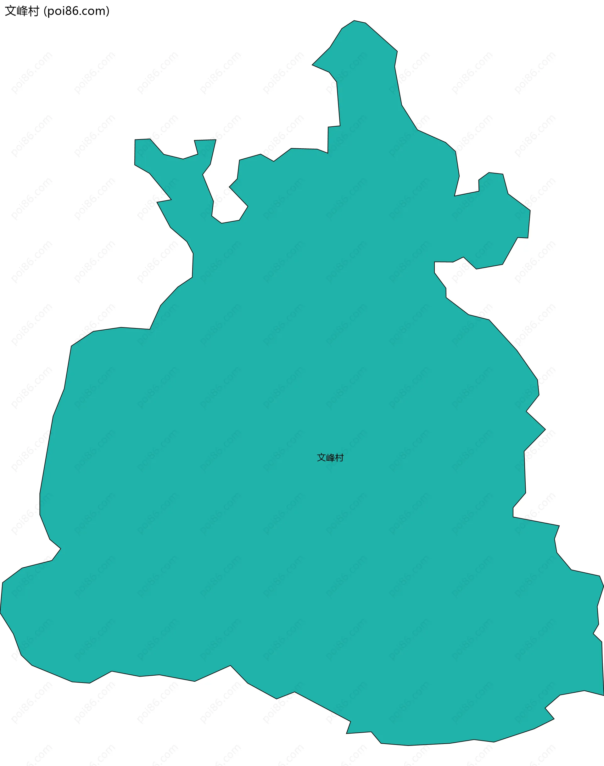 文峰村边界地图