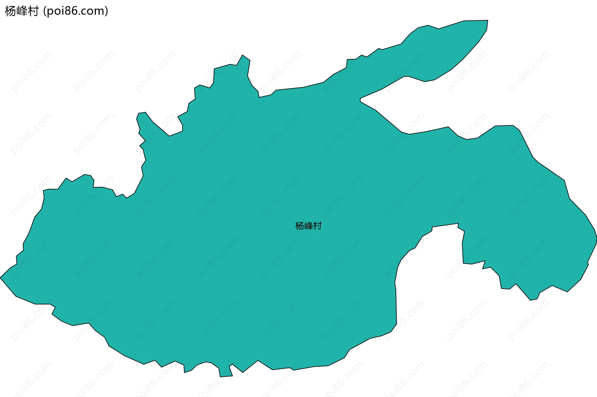 杨峰村边界地图