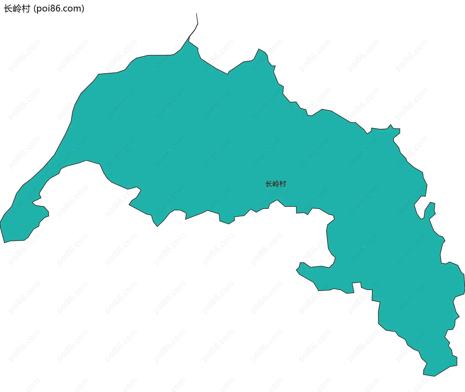 长岭村边界地图