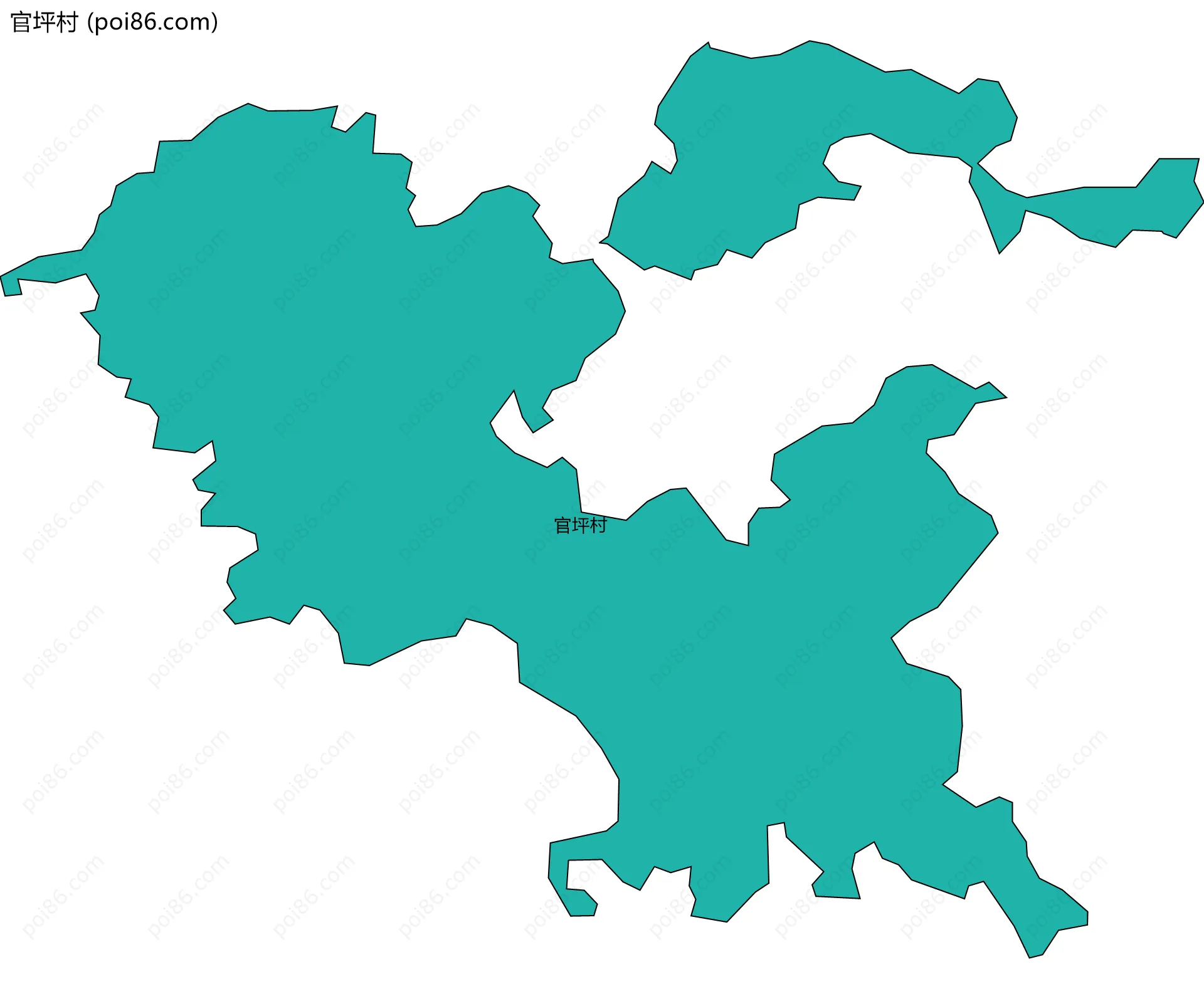 官坪村边界地图