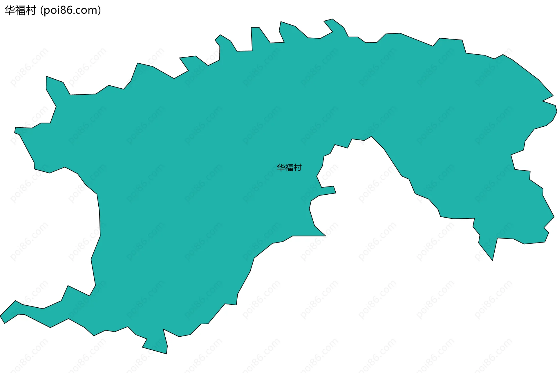 华福村边界地图
