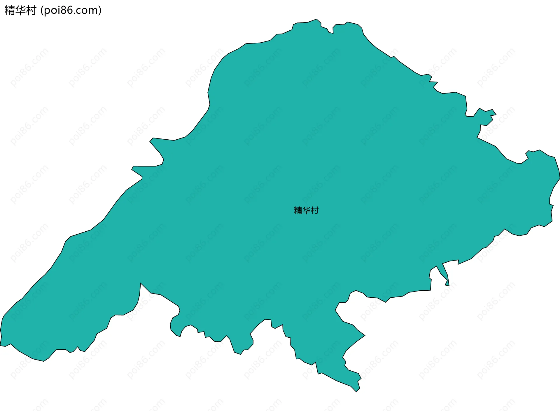 精华村边界地图
