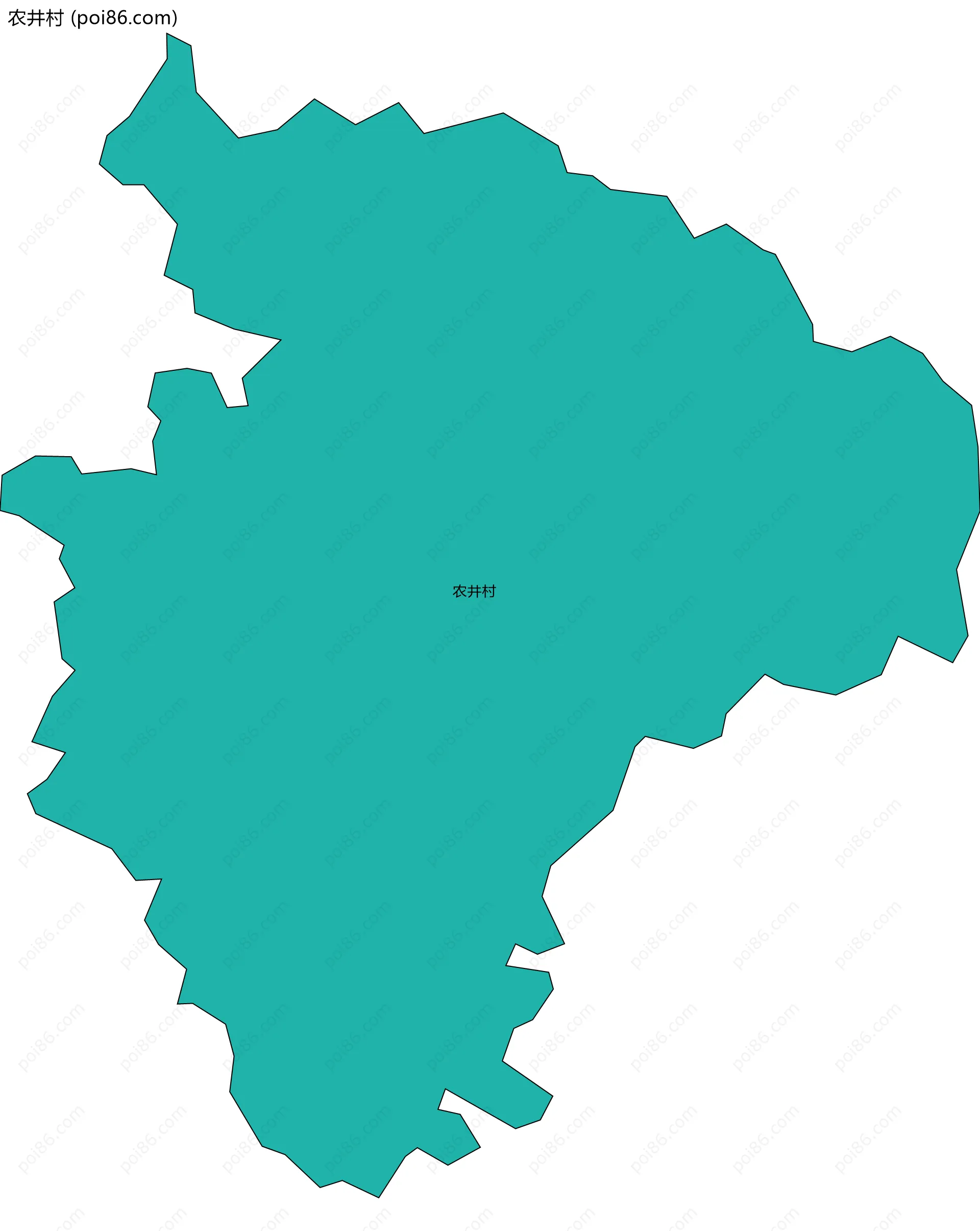 农井村边界地图