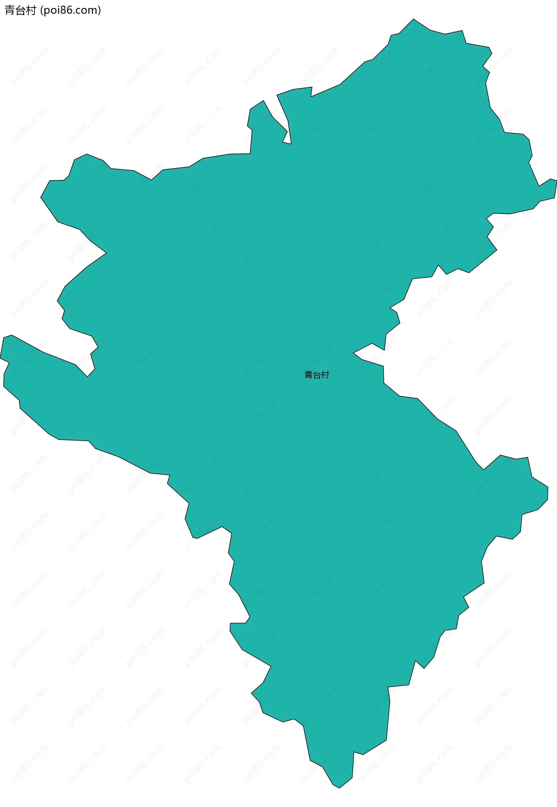 青台村边界地图