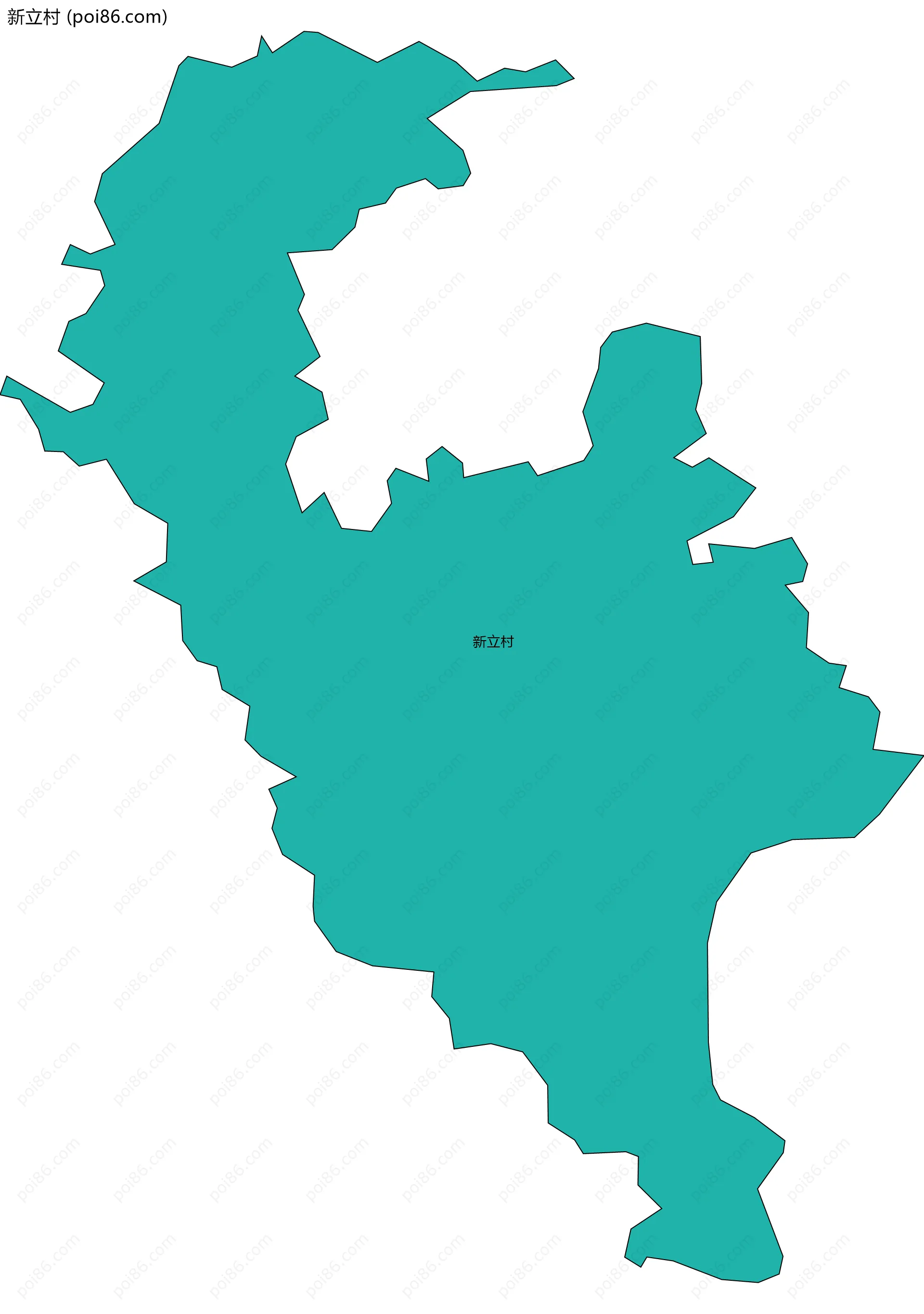 新立村边界地图