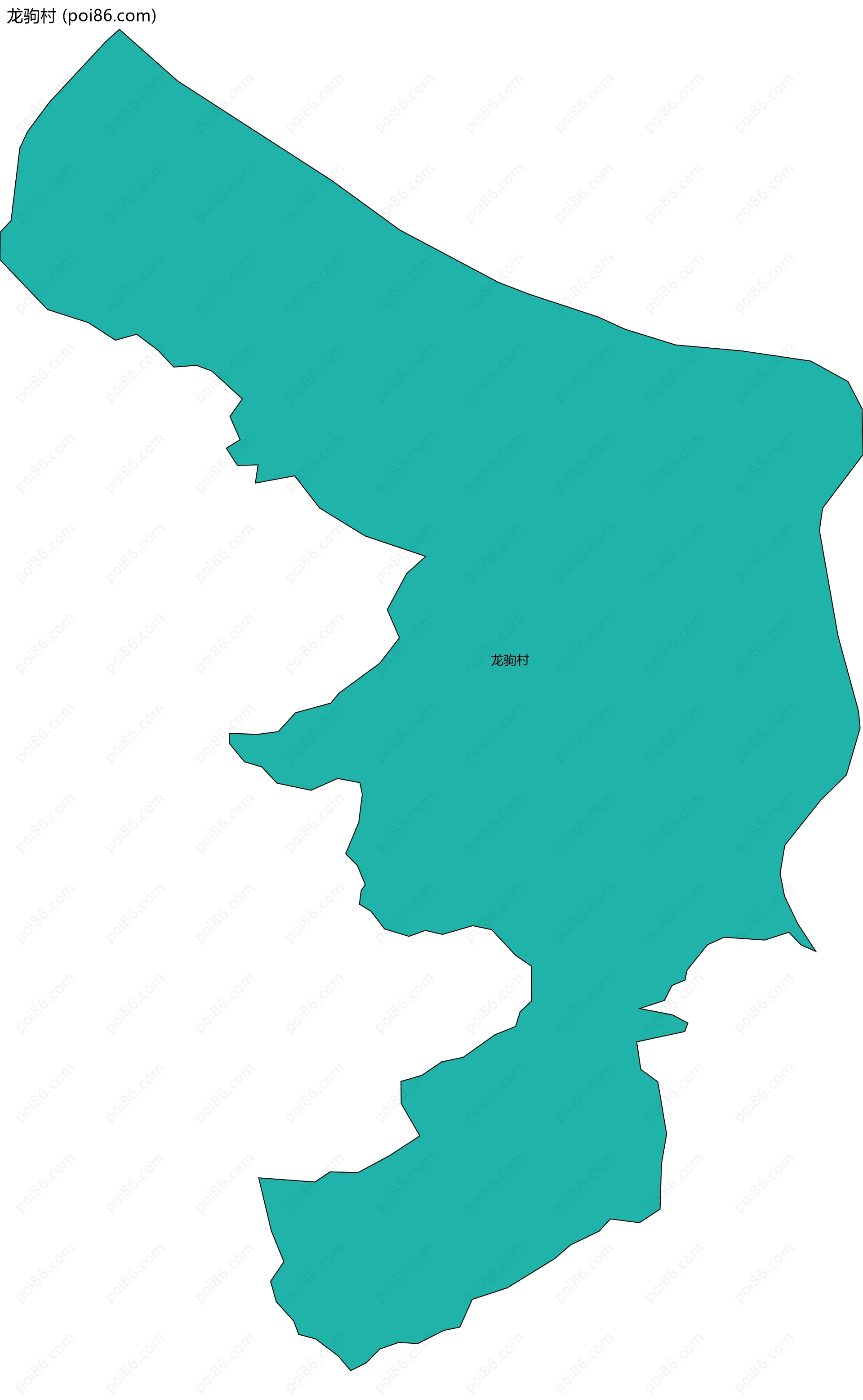 龙驹村边界地图