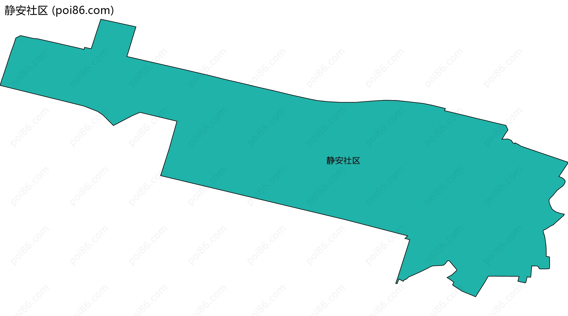 静安社区边界地图