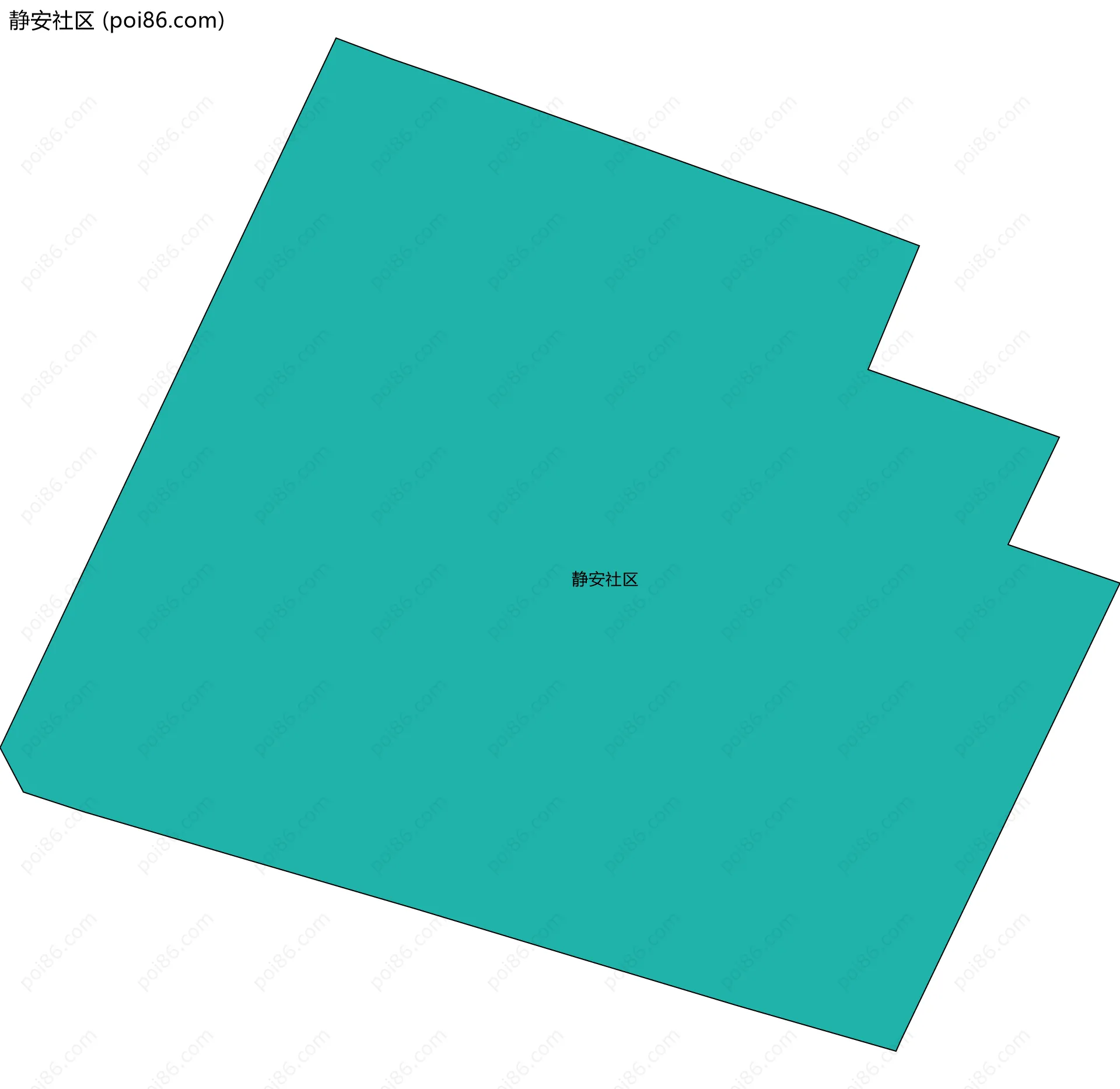 静安社区边界地图