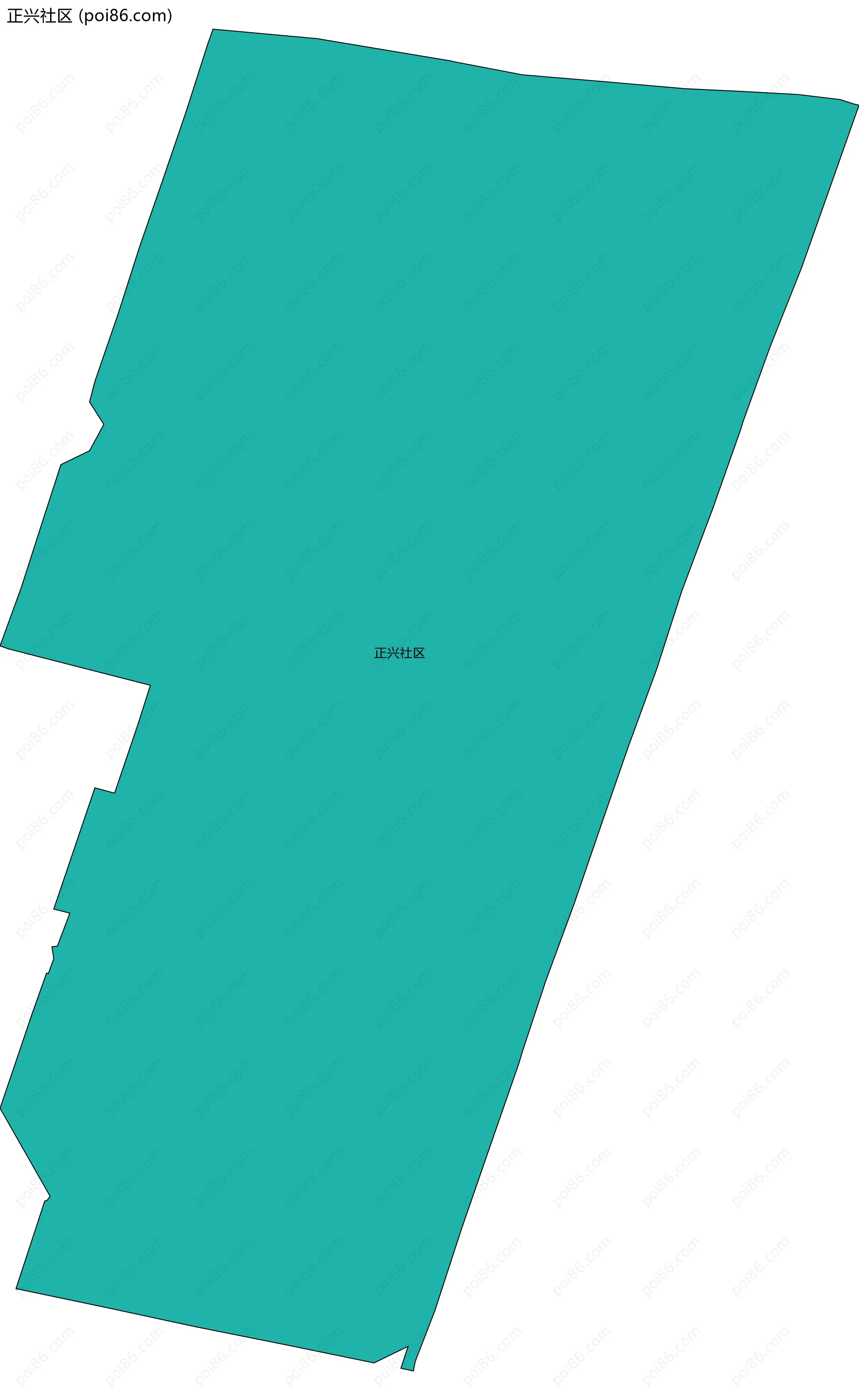 正兴社区边界地图