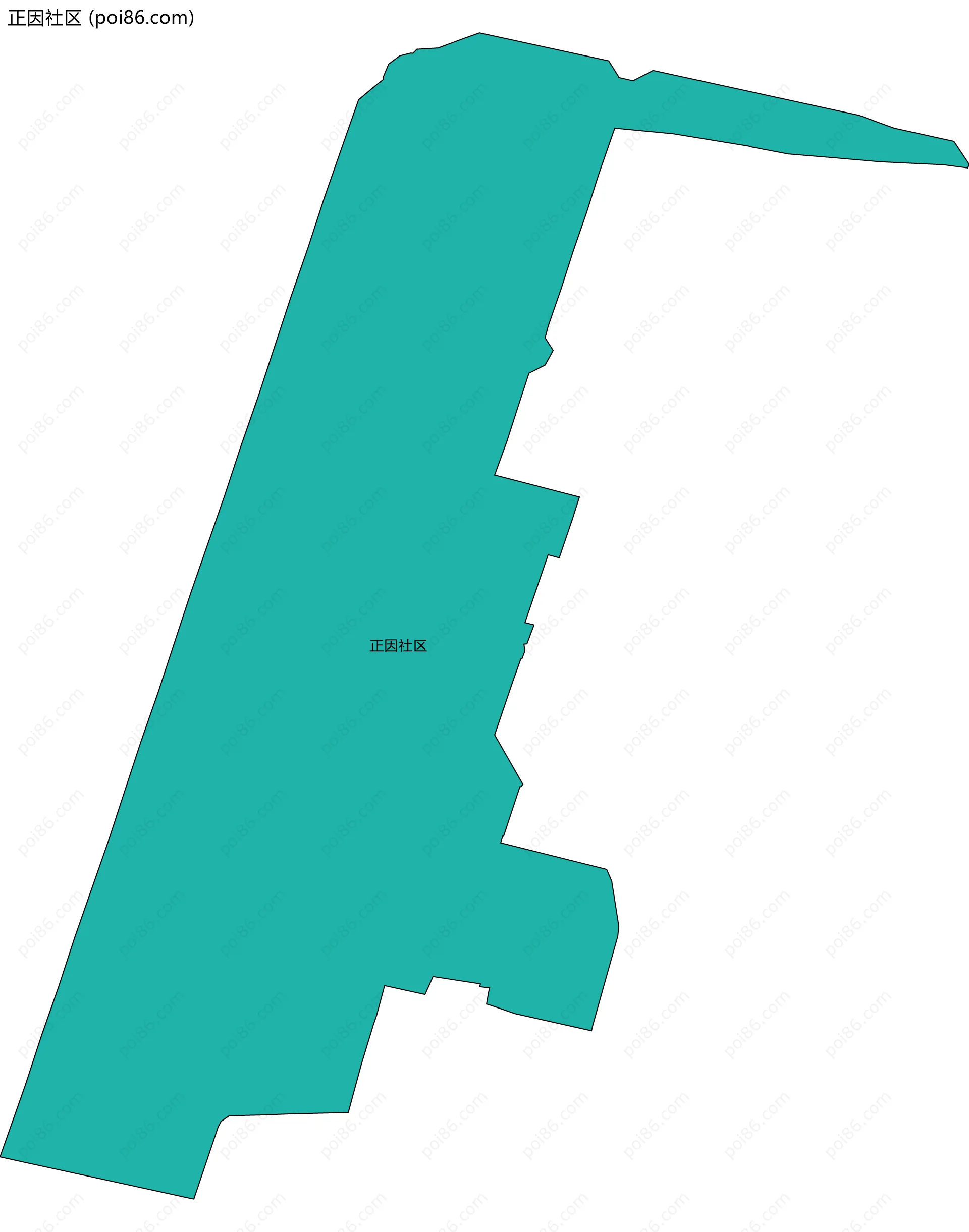 正因社区边界地图