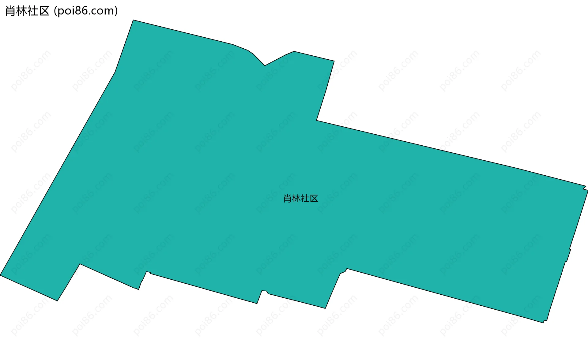 肖林社区边界地图