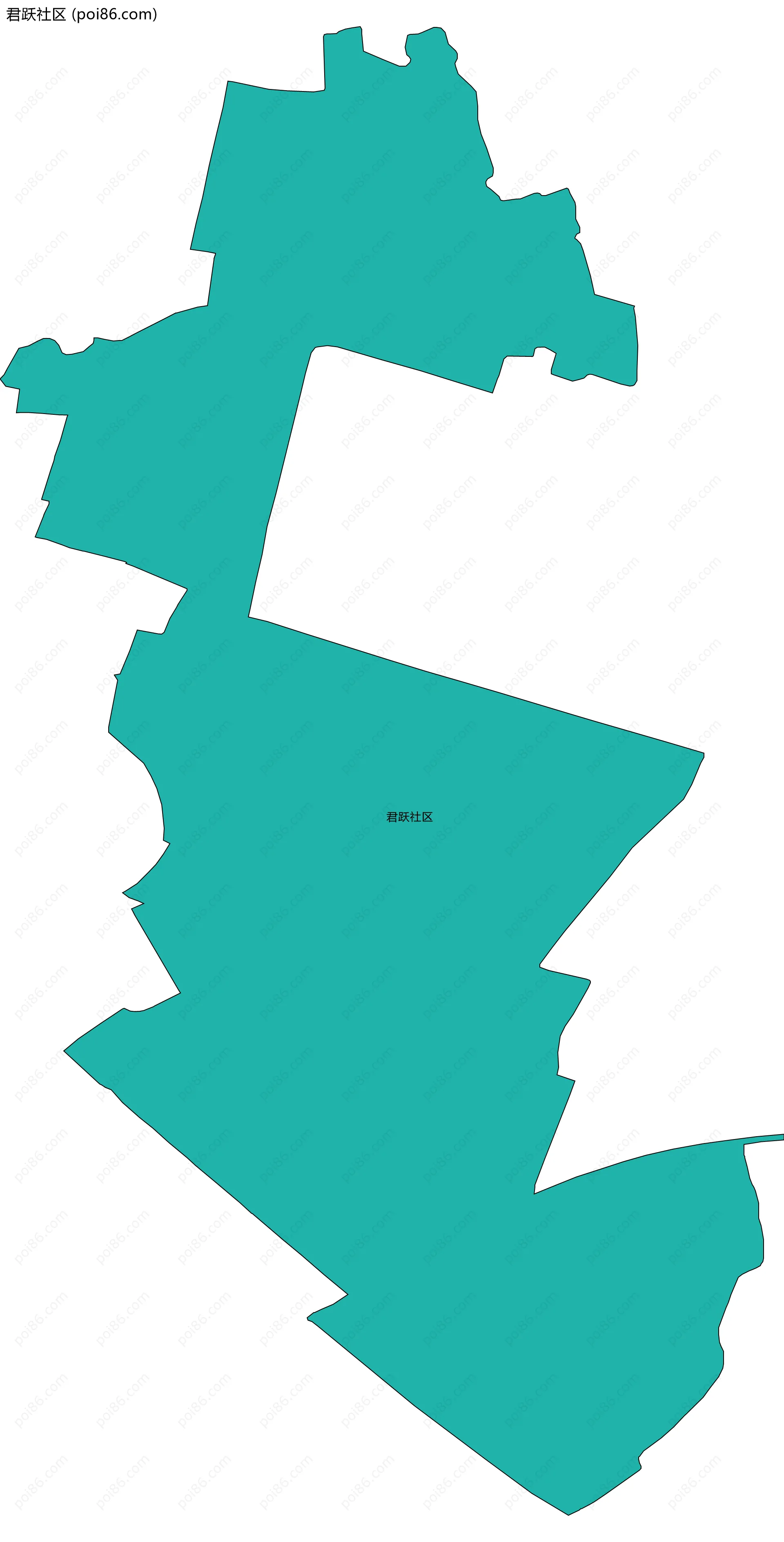 君跃社区边界地图