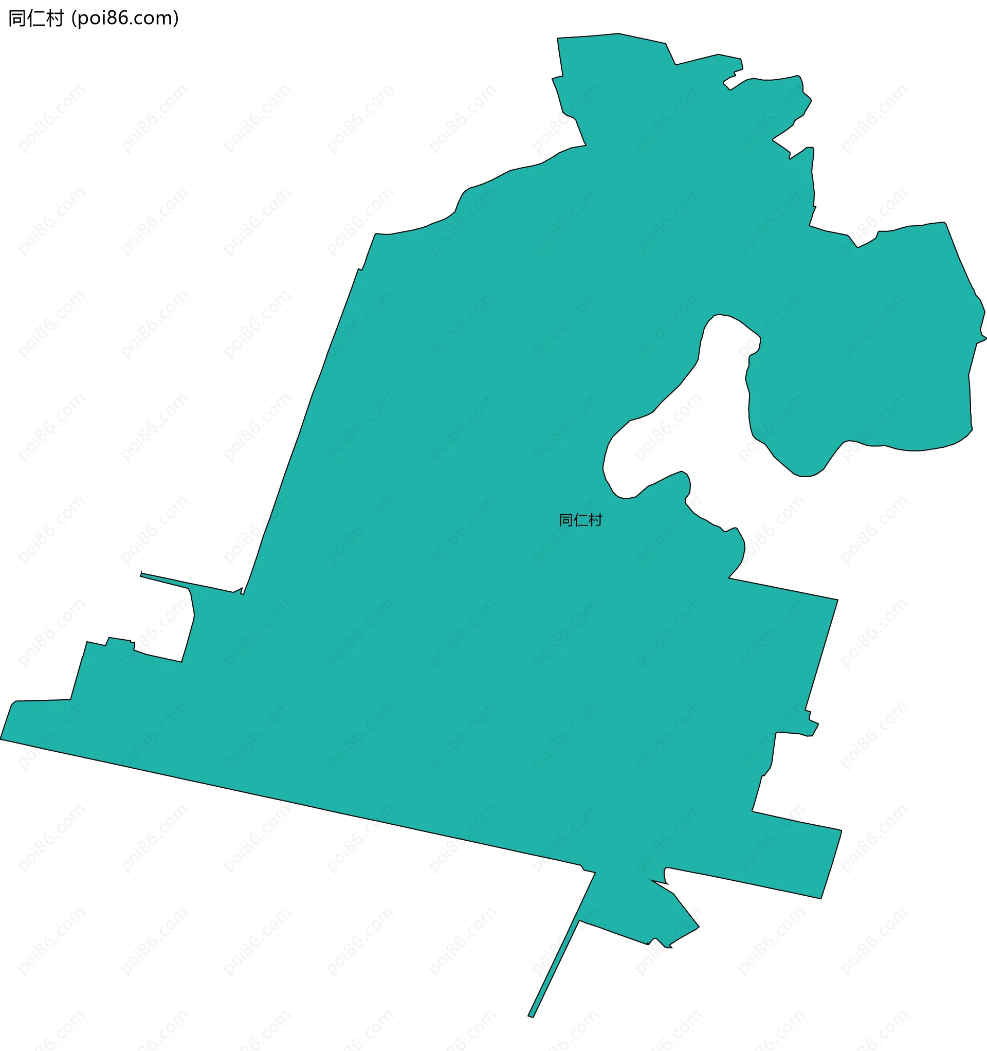 同仁村边界地图