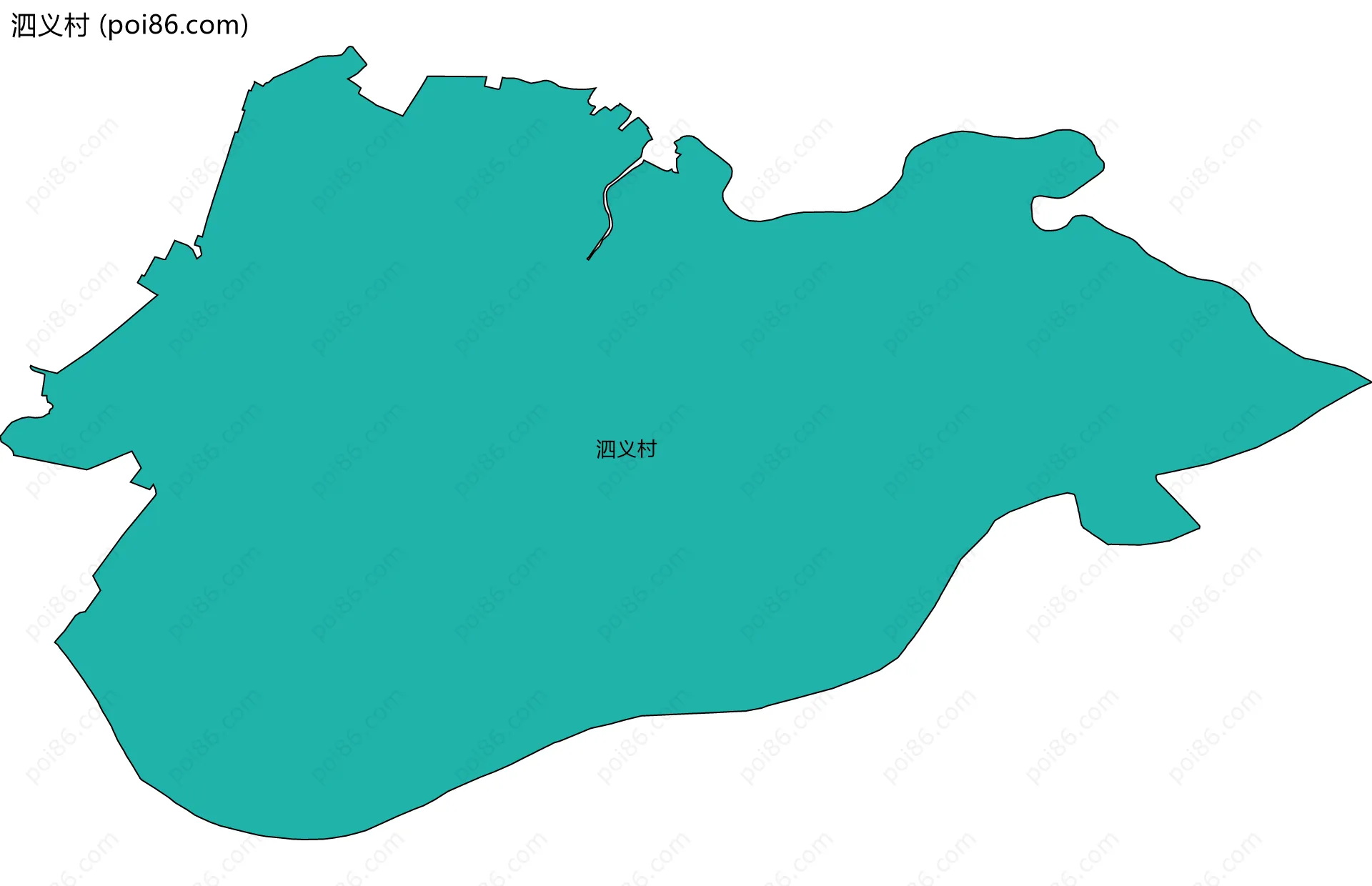 泗义村边界地图