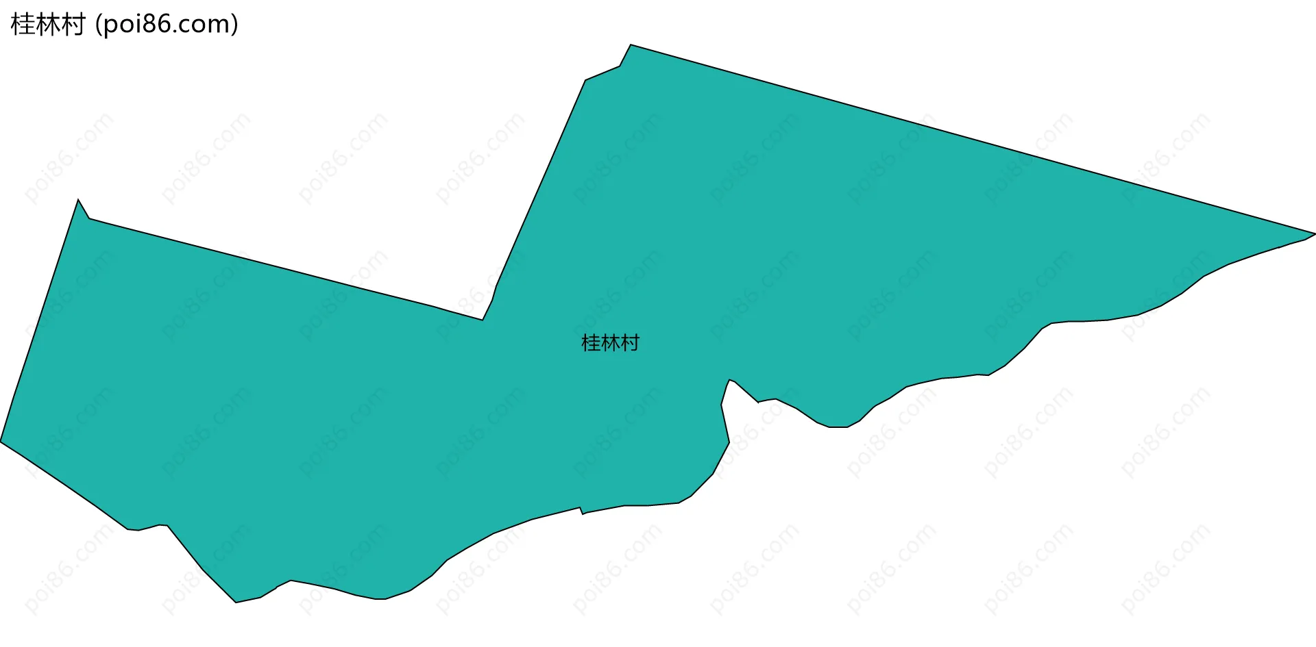 桂林村边界地图