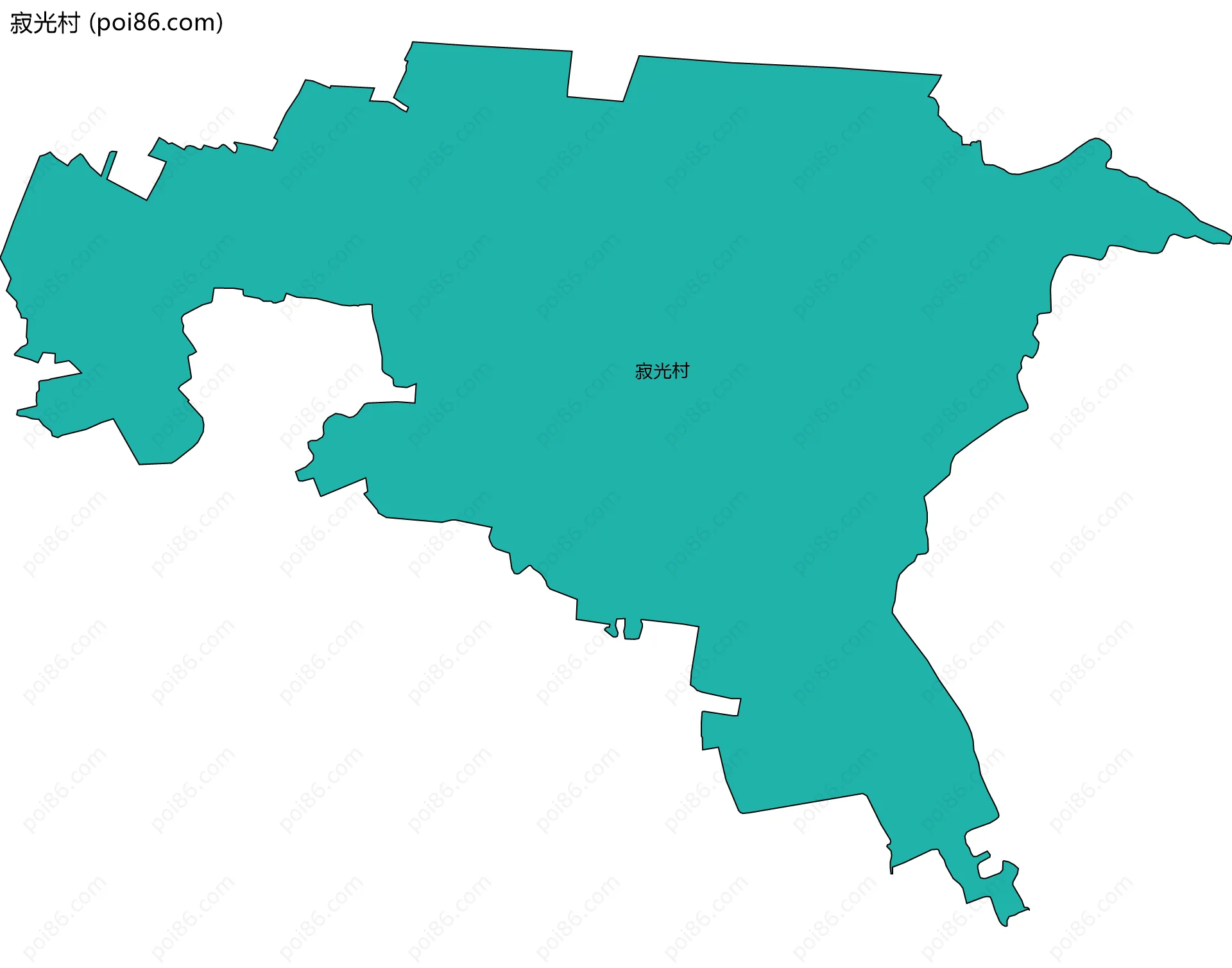 寂光村边界地图