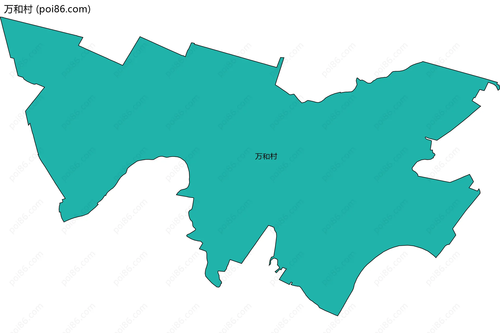 万和村边界地图