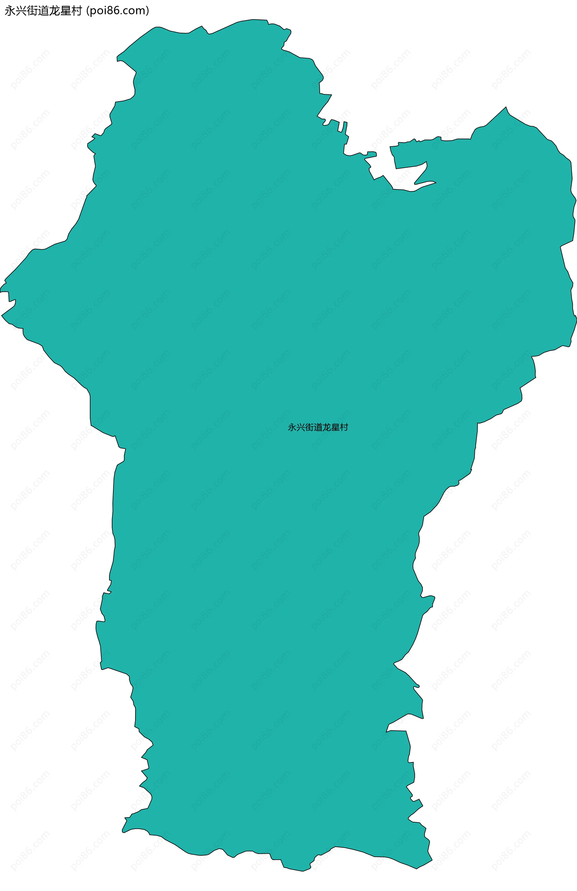 永兴街道龙星村边界地图