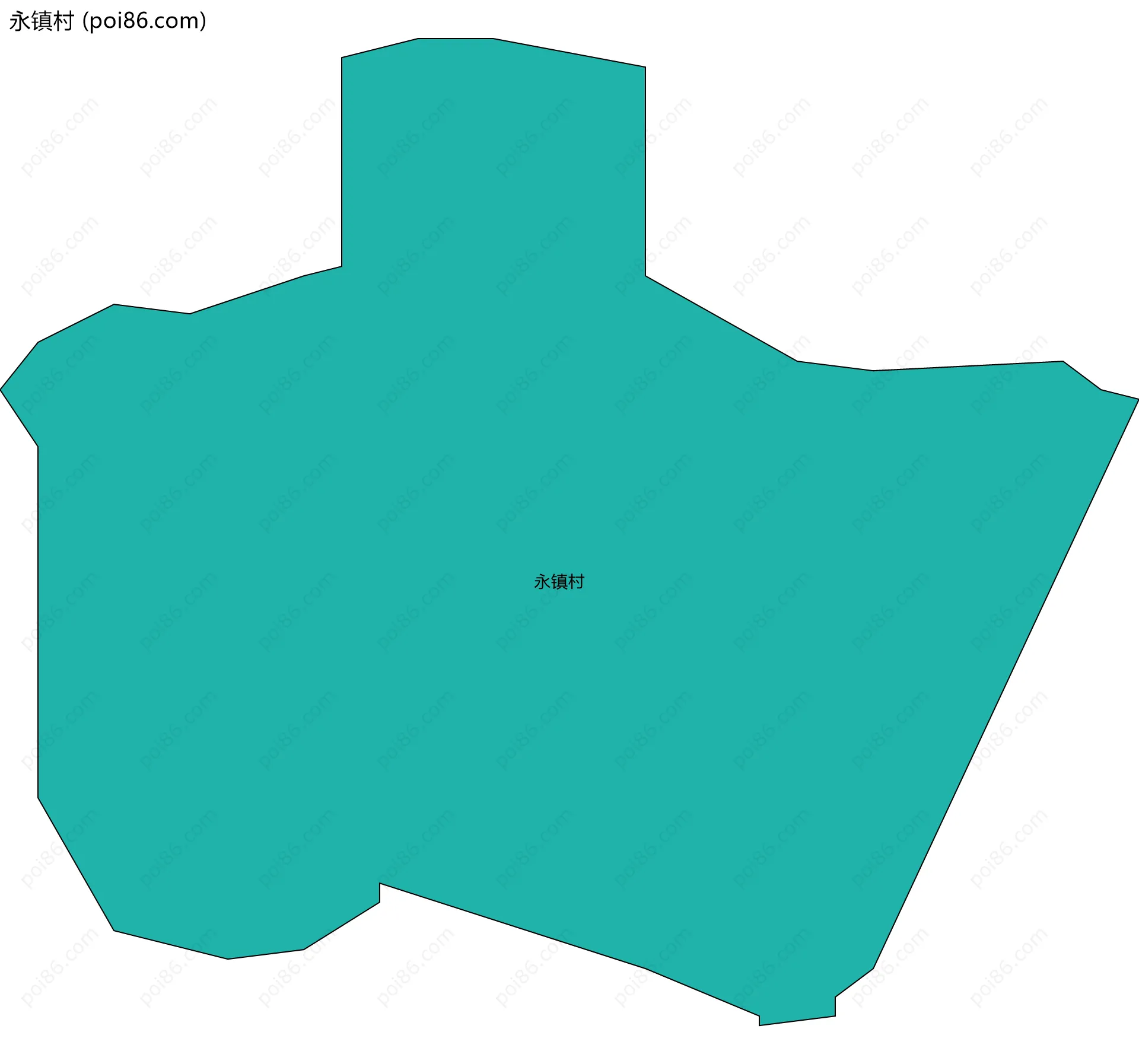 永镇村边界地图