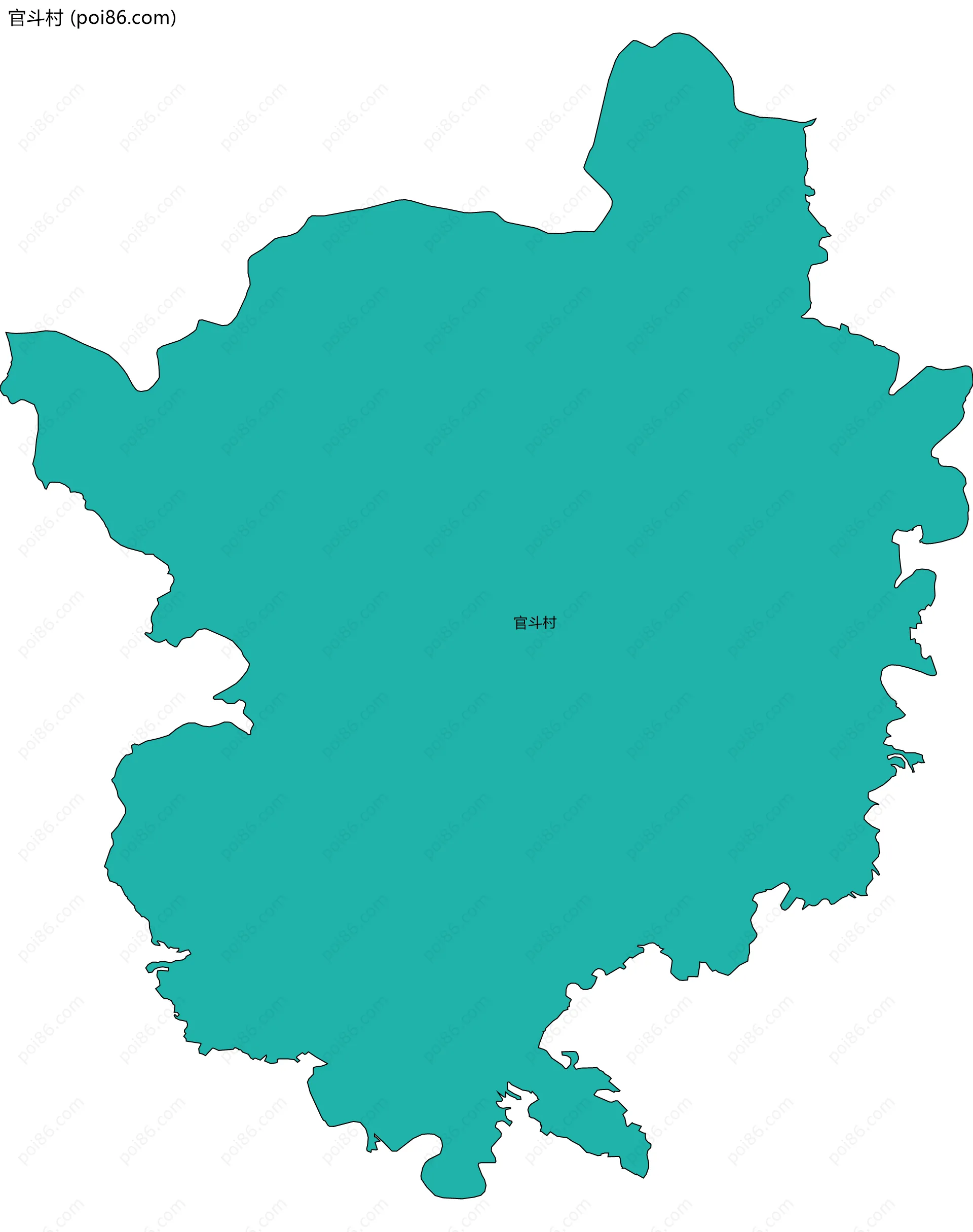 官斗村边界地图