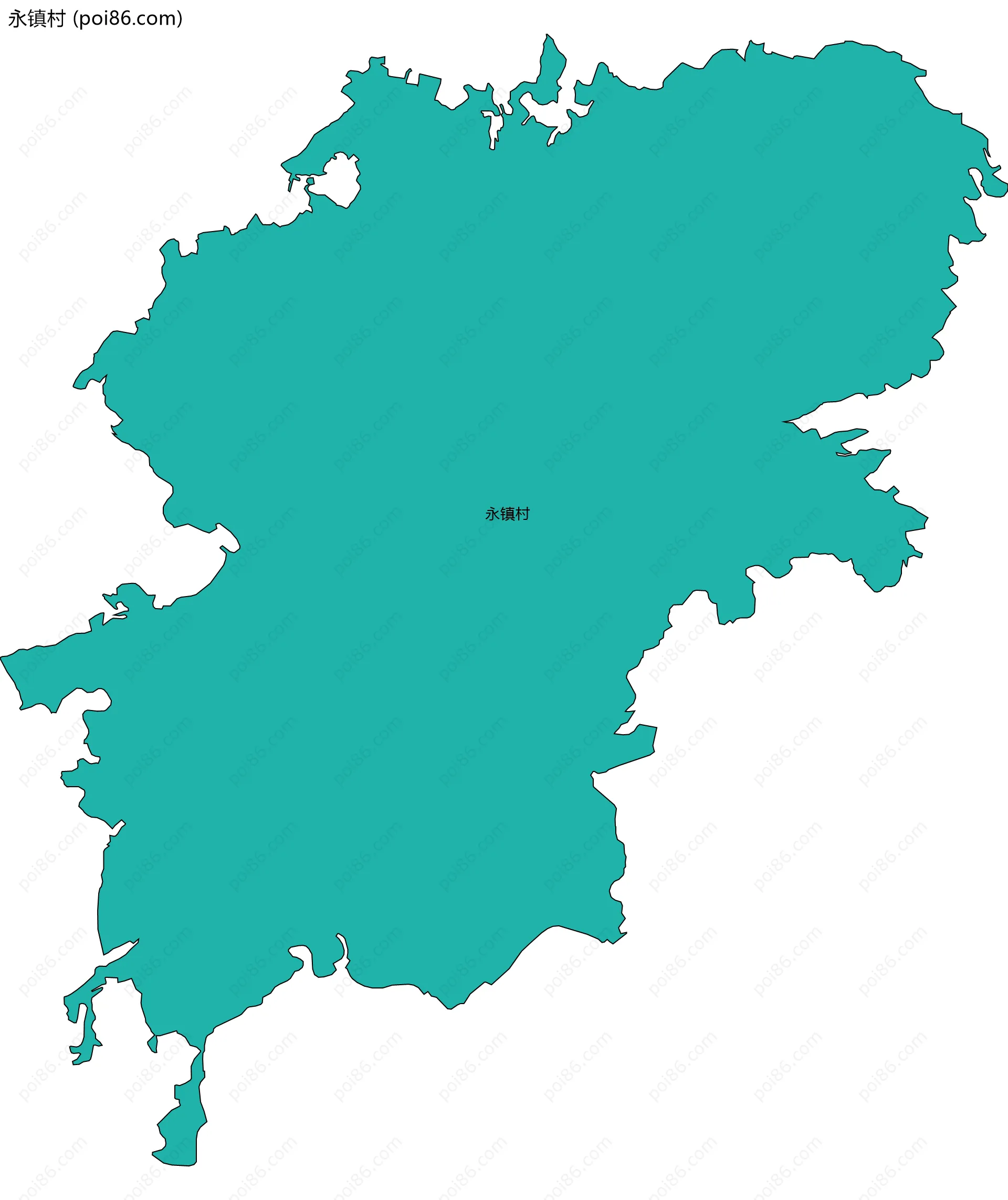 永镇村边界地图
