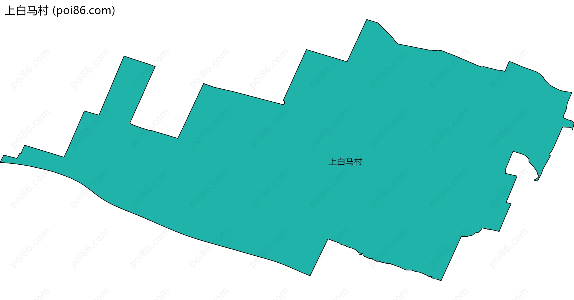 上白马村边界地图