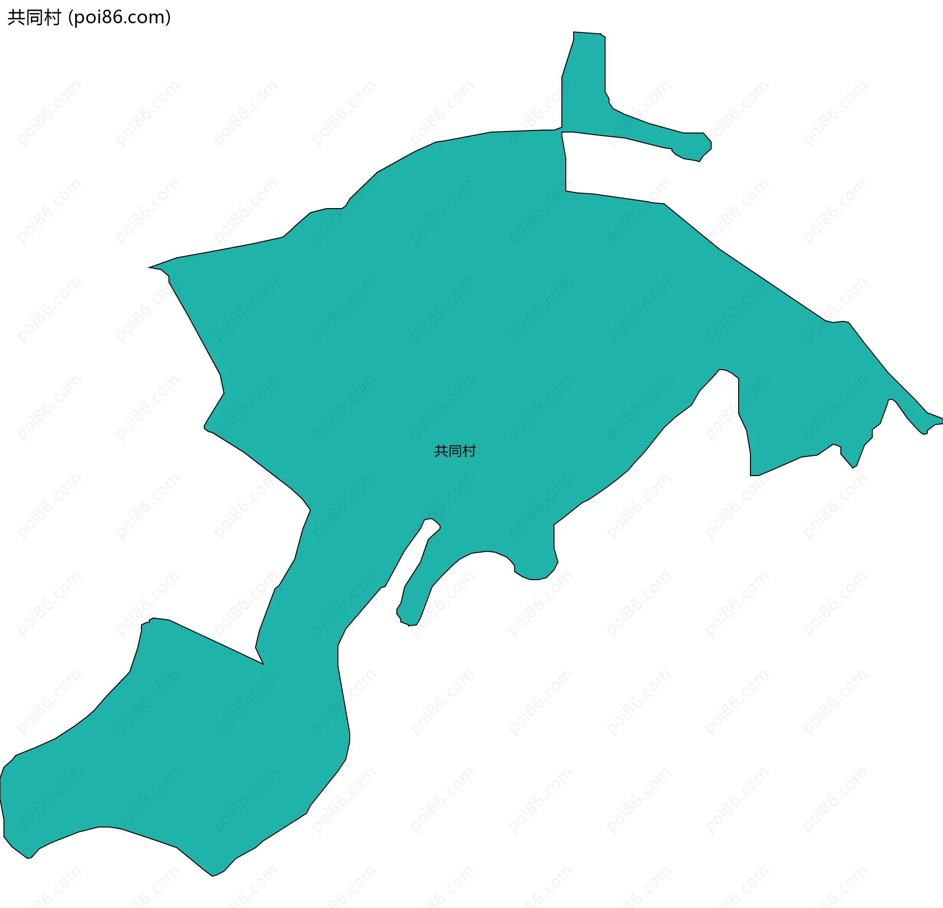 共同村边界地图