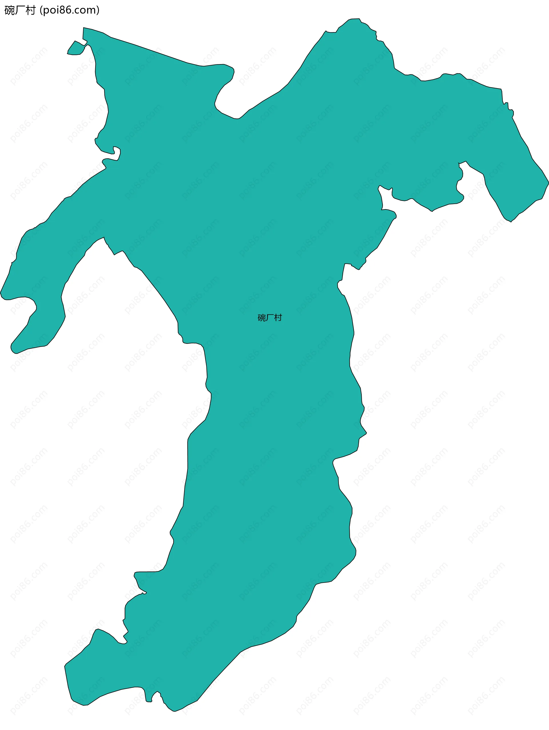 碗厂村边界地图