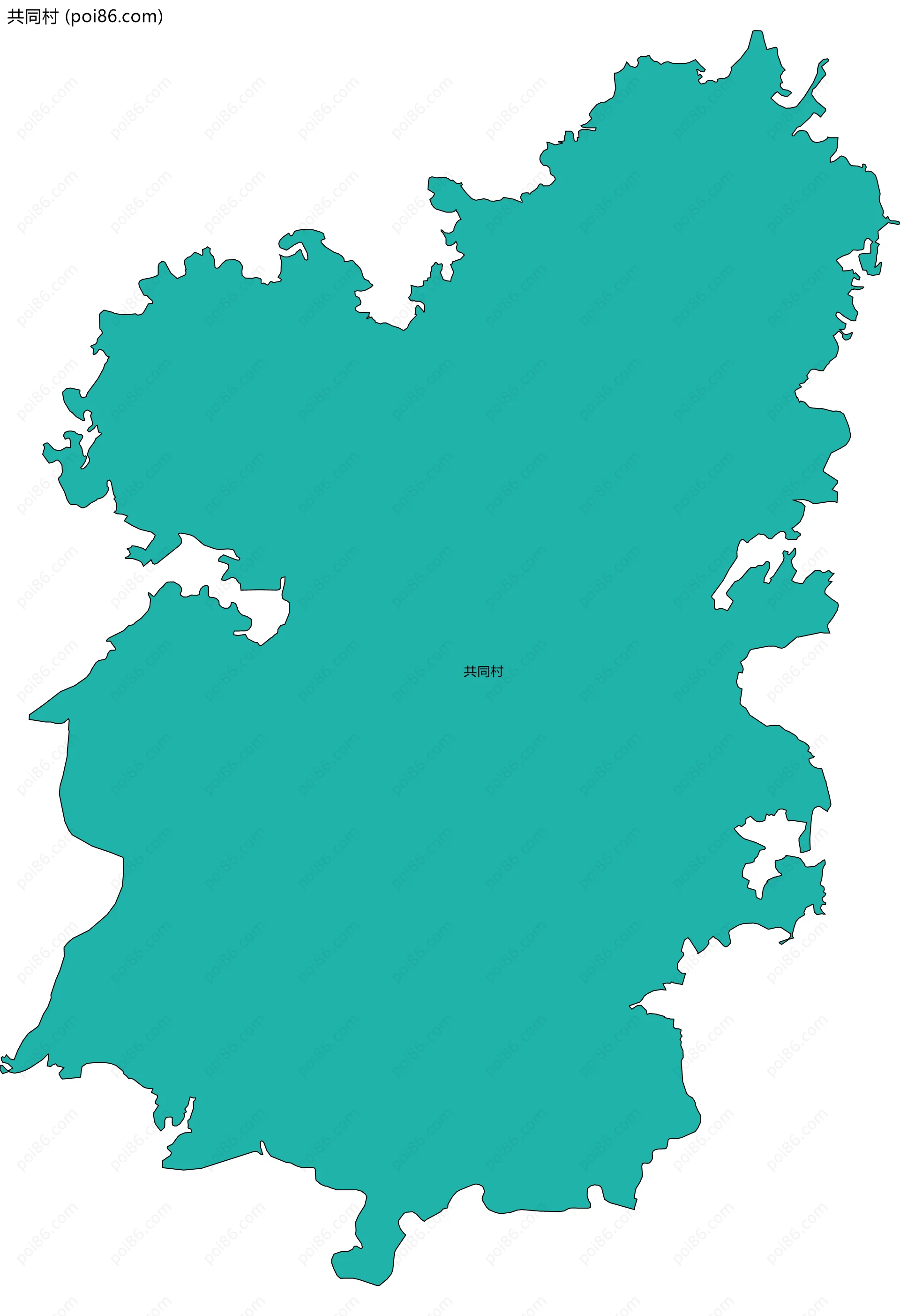共同村边界地图