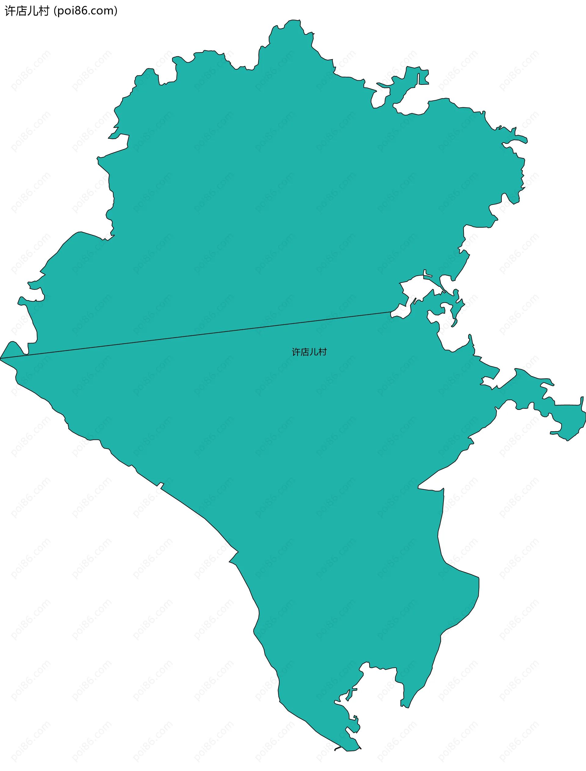 许店儿村边界地图