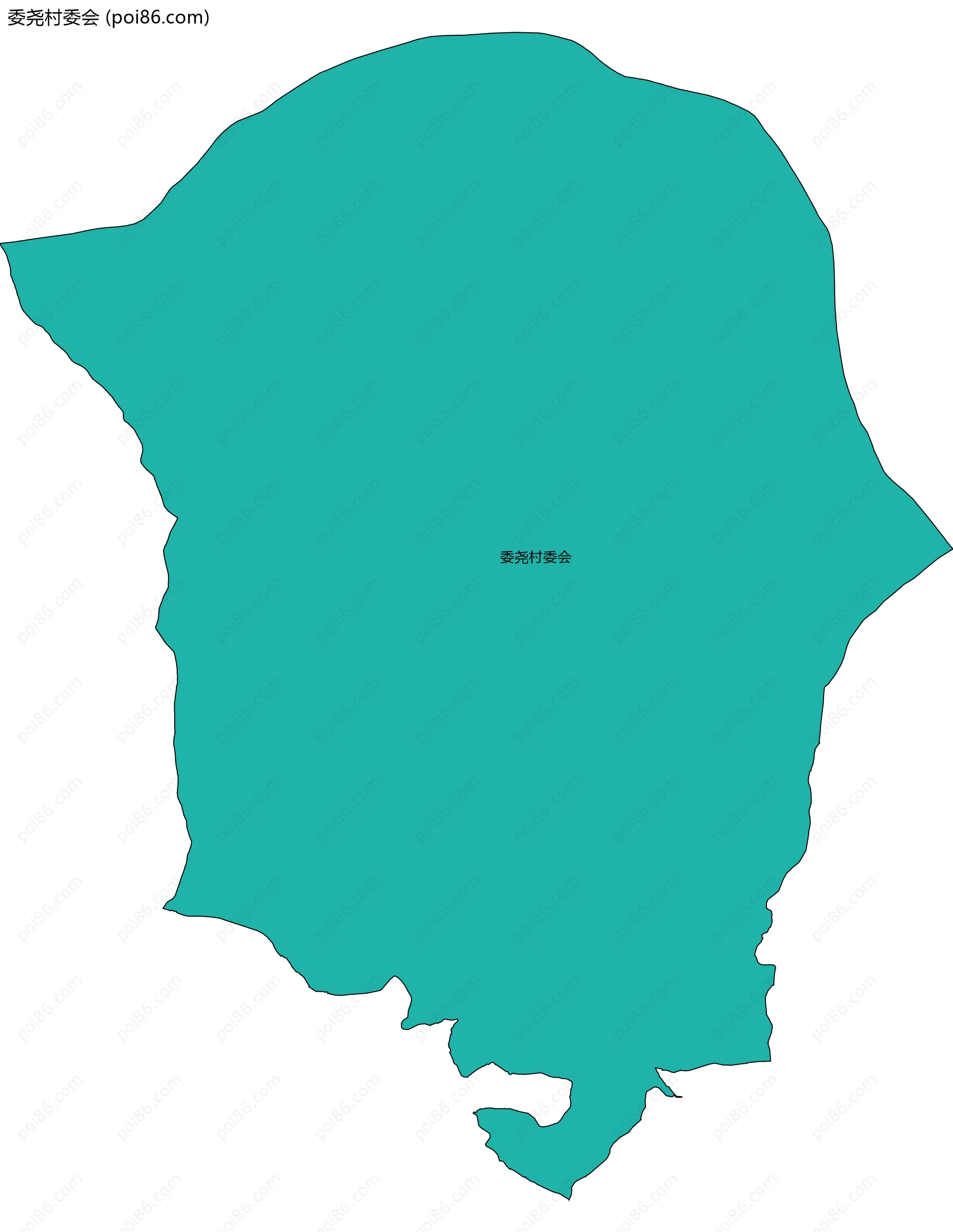 委尧村委会边界地图