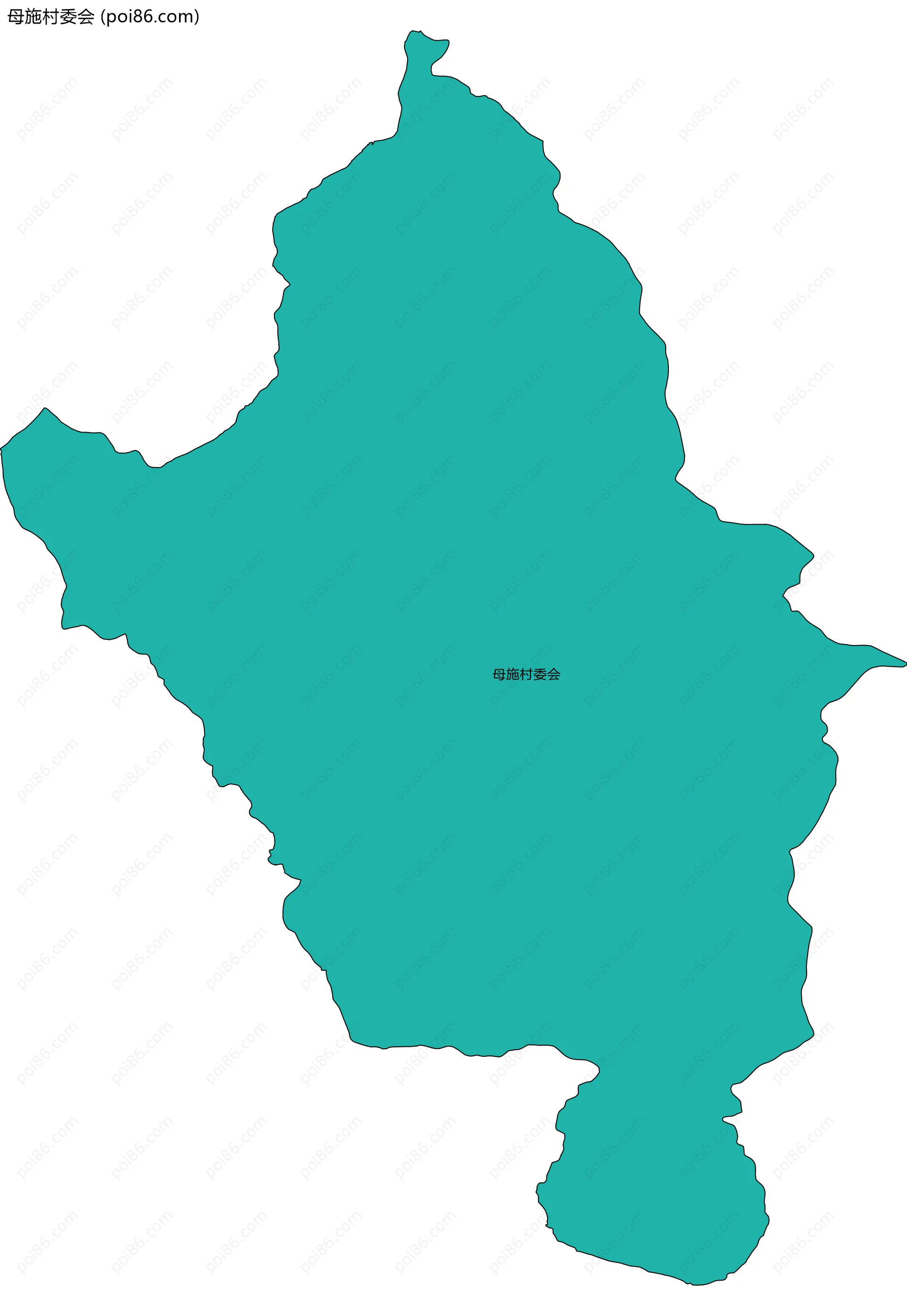 母施村委会边界地图