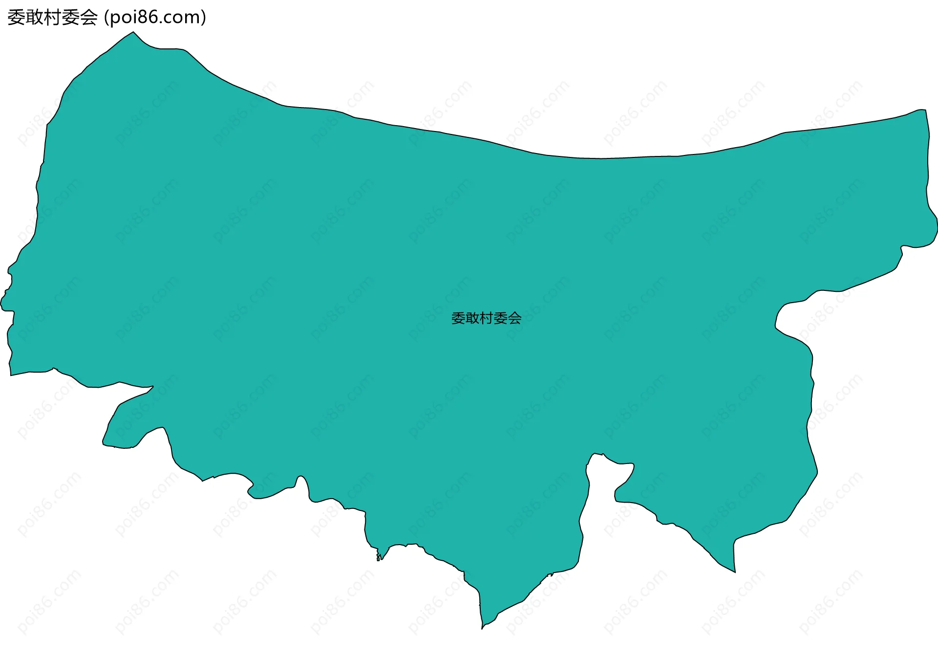 委敢村委会边界地图