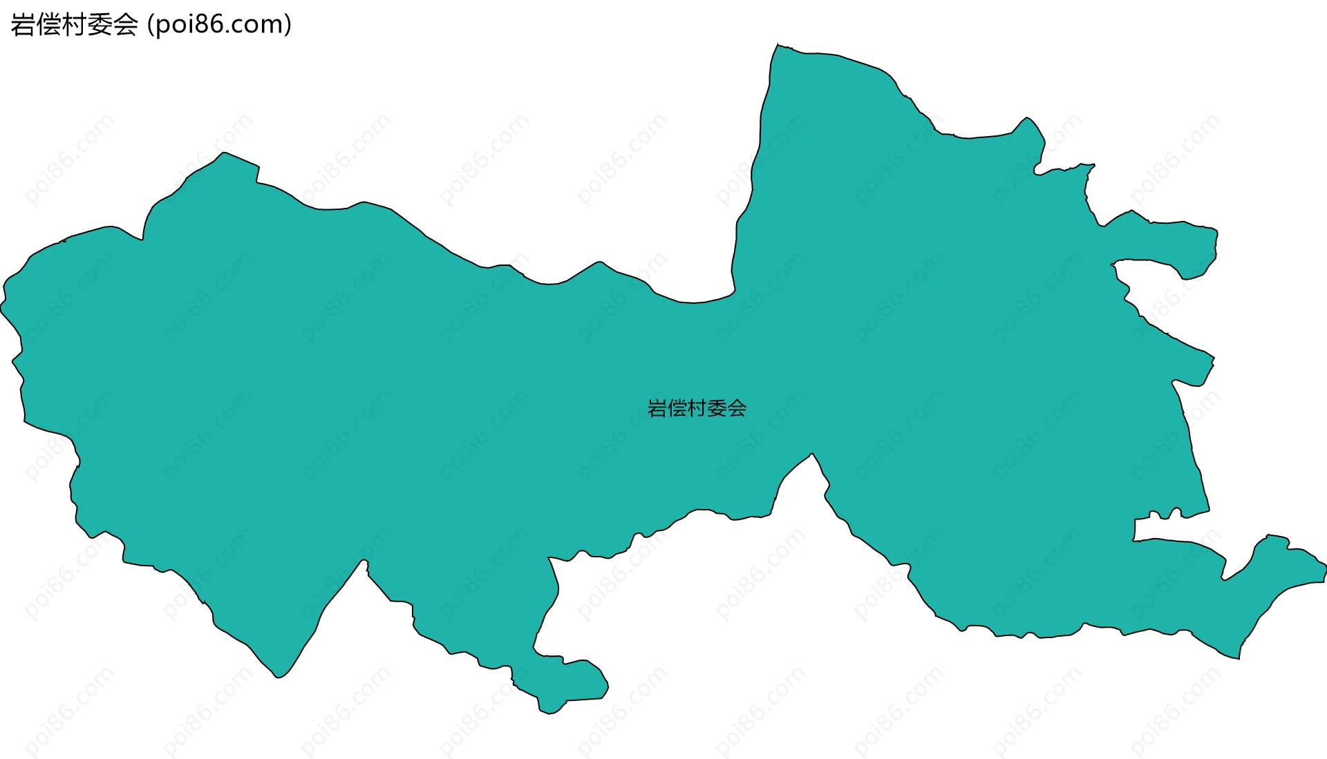 岩偿村委会边界地图