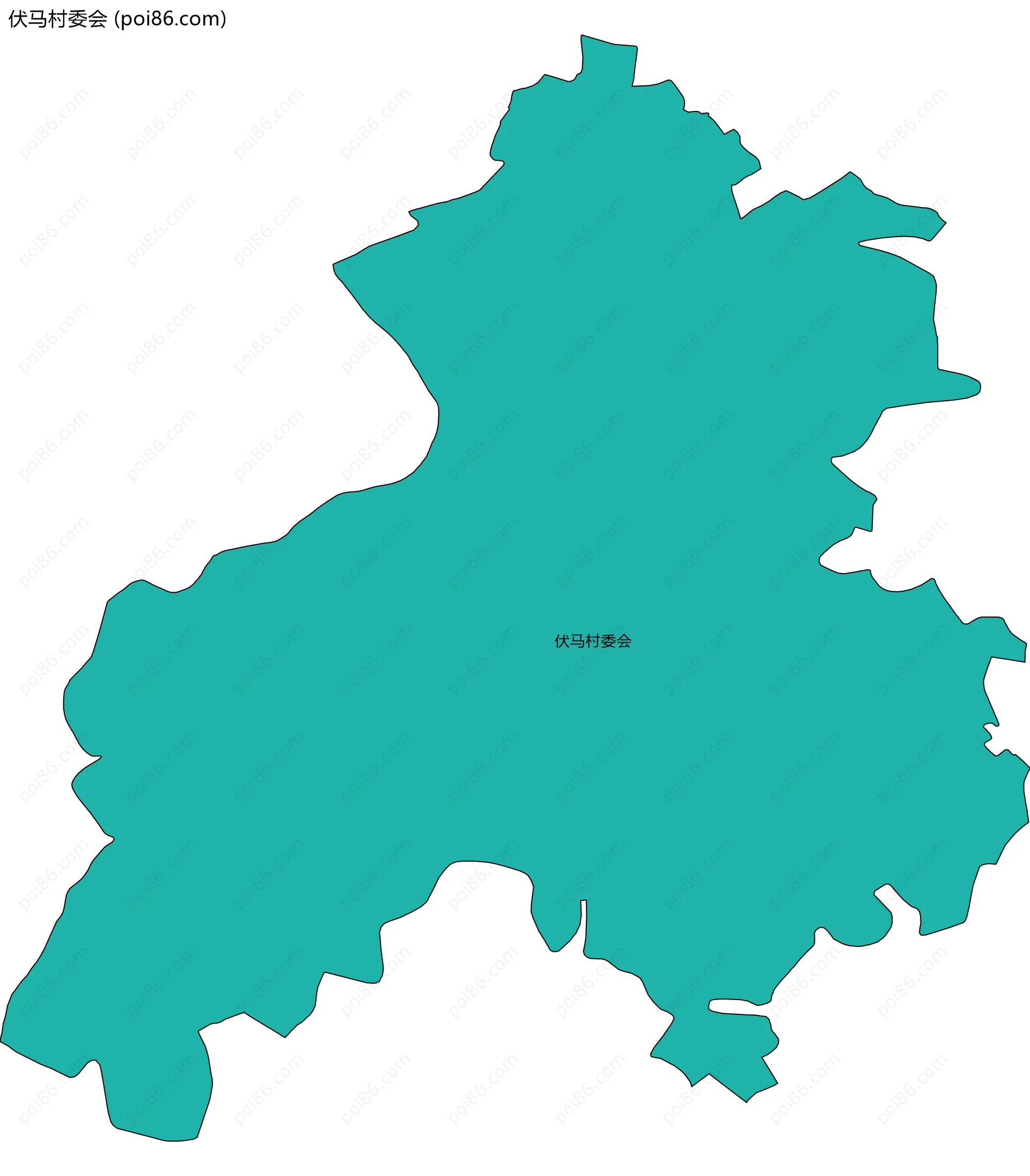 伏马村委会边界地图