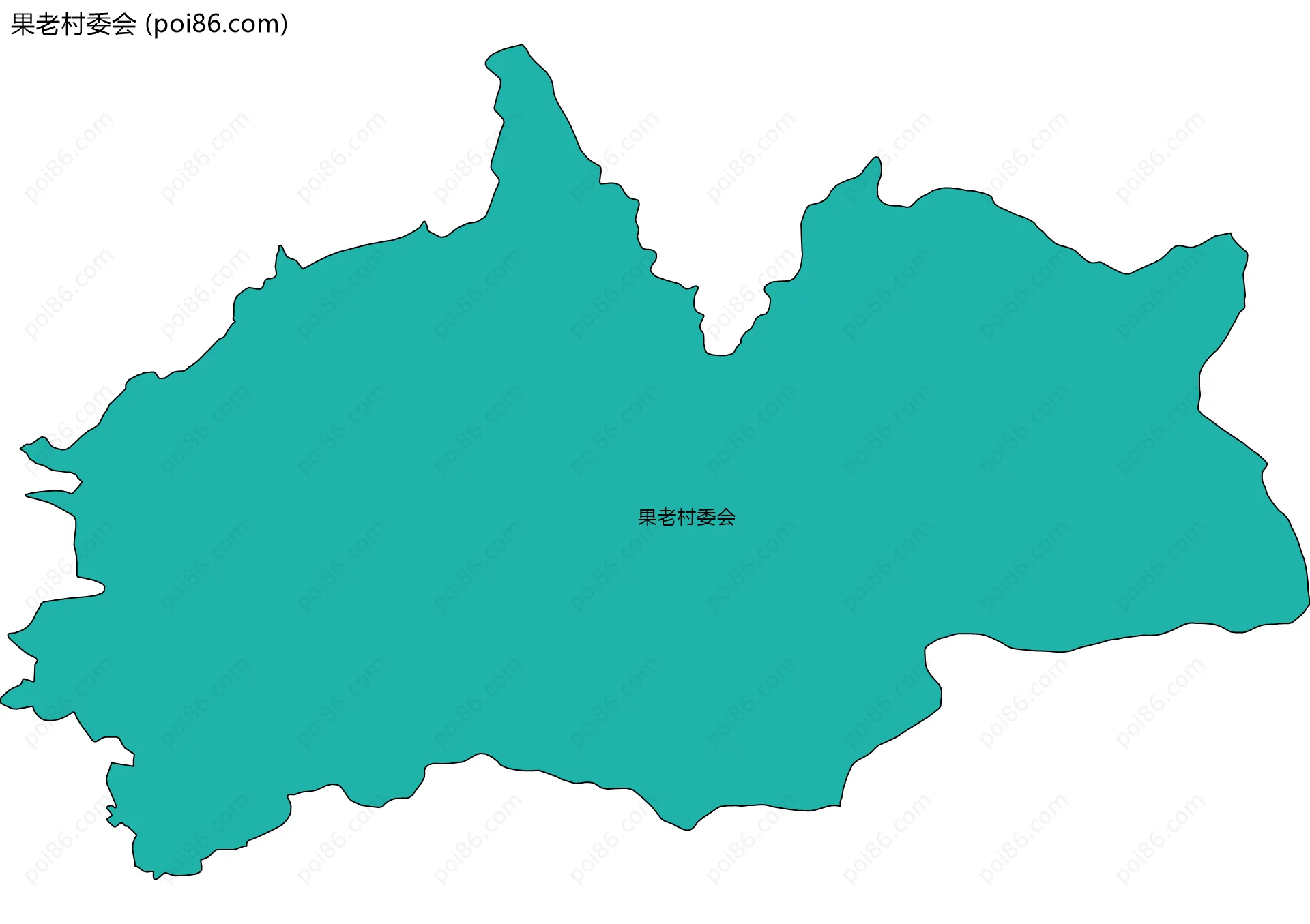 果老村委会边界地图