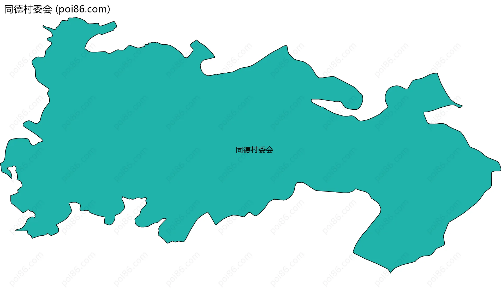 同德村委会边界地图