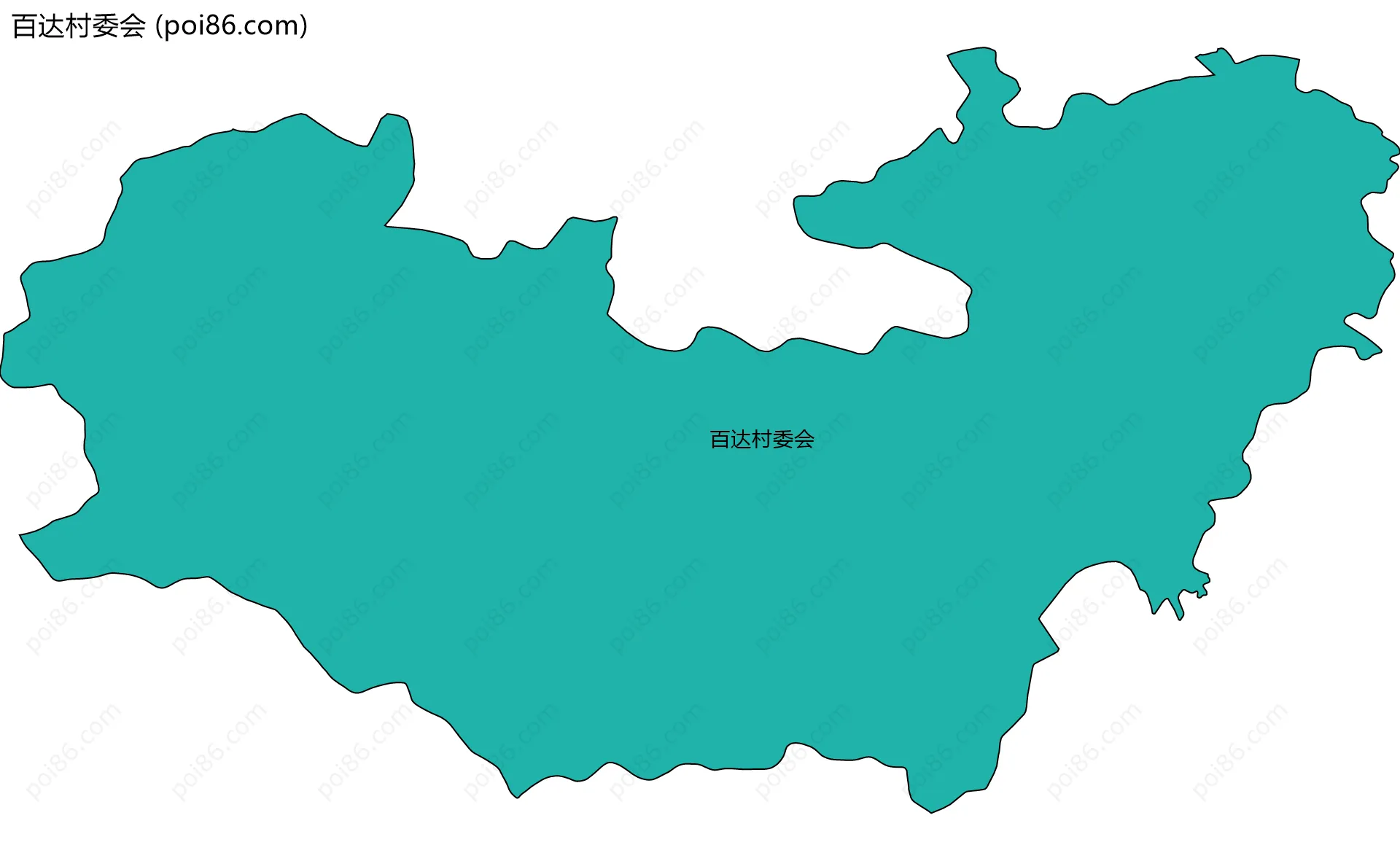 百达村委会边界地图