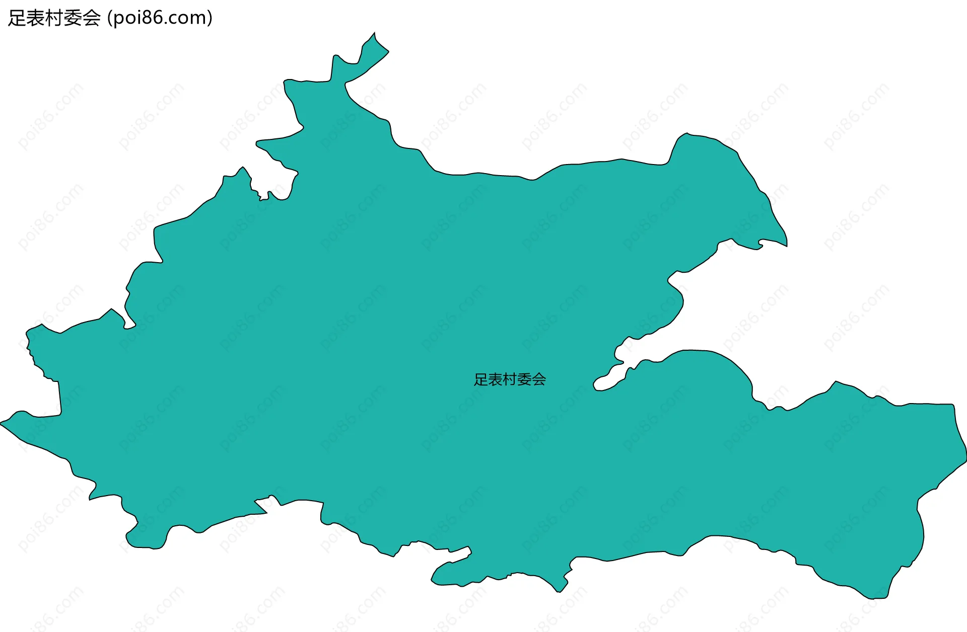 足表村委会边界地图