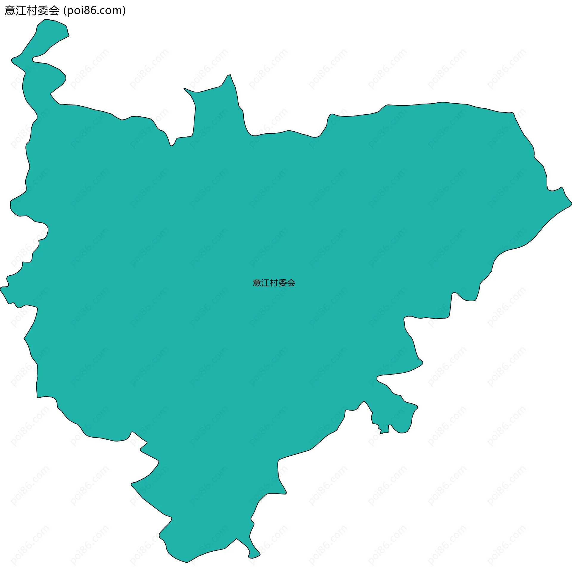 意江村委会边界地图