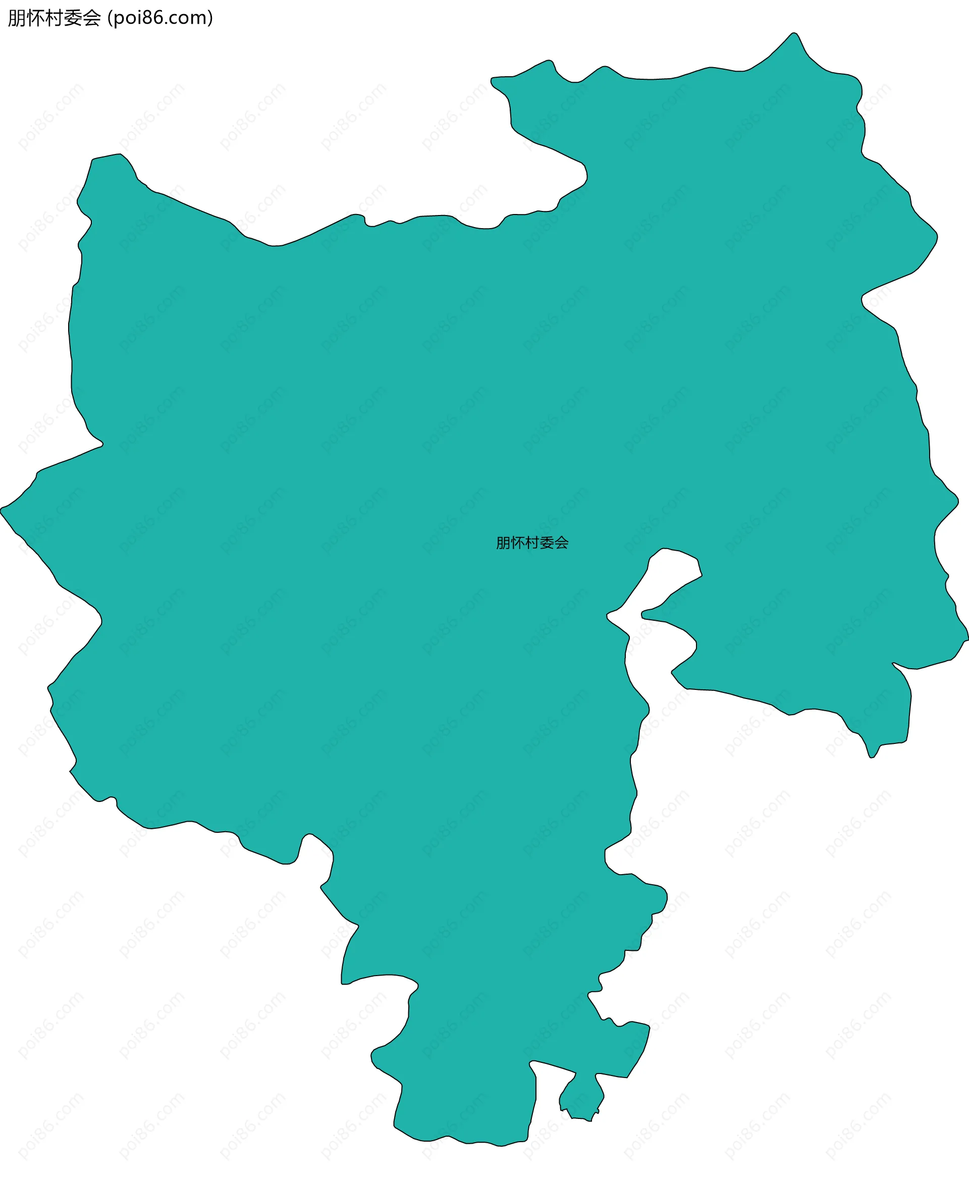 朋怀村委会边界地图