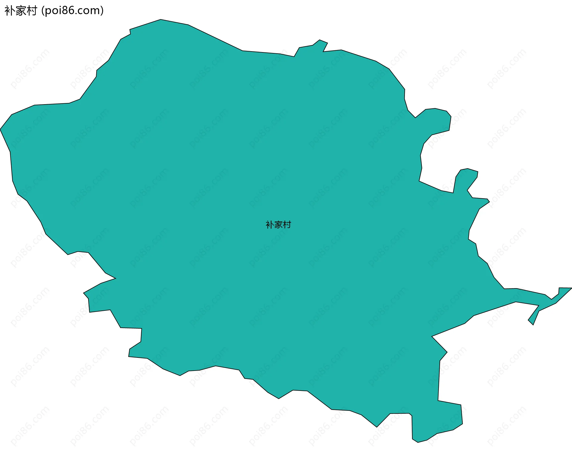 补家村边界地图