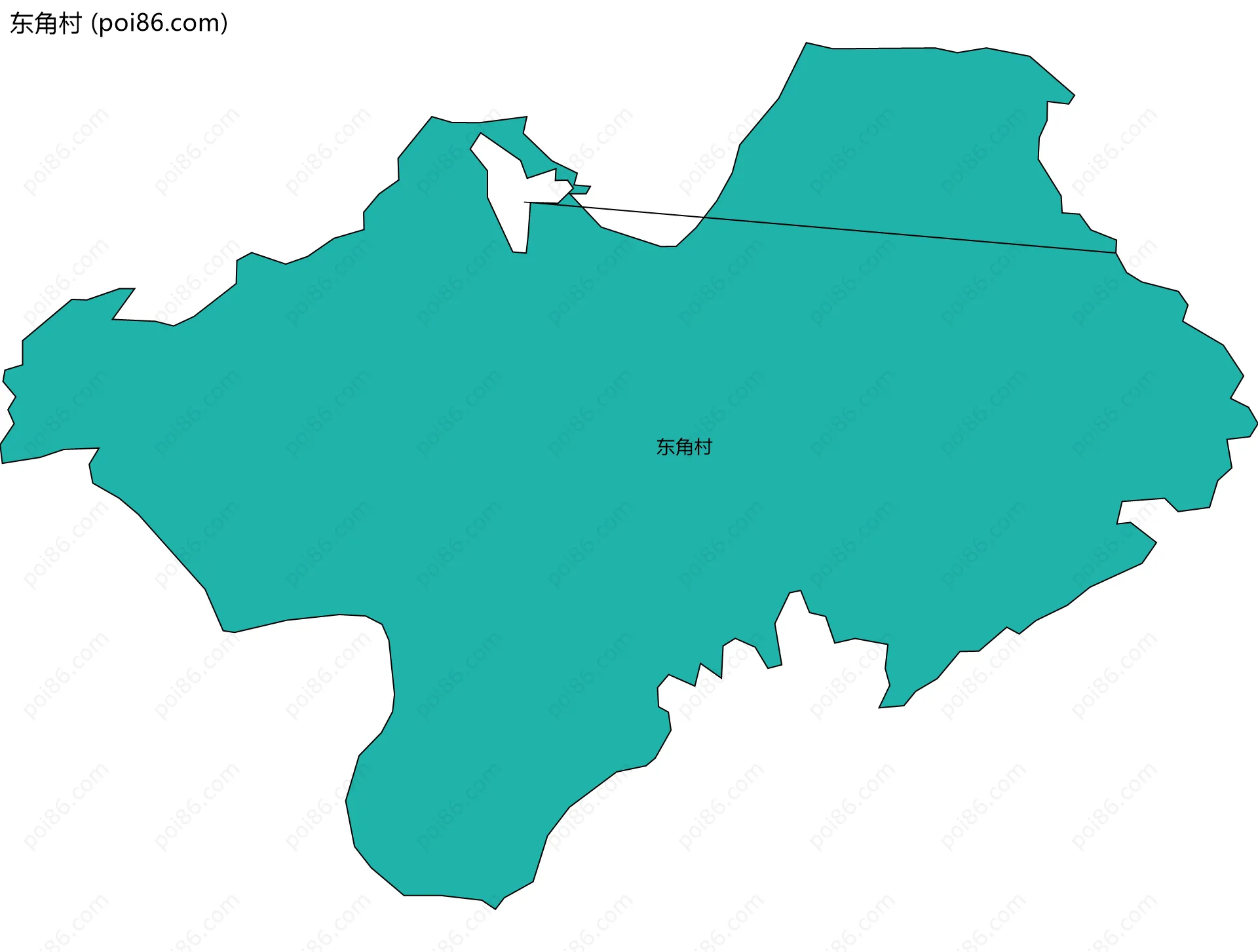东角村边界地图