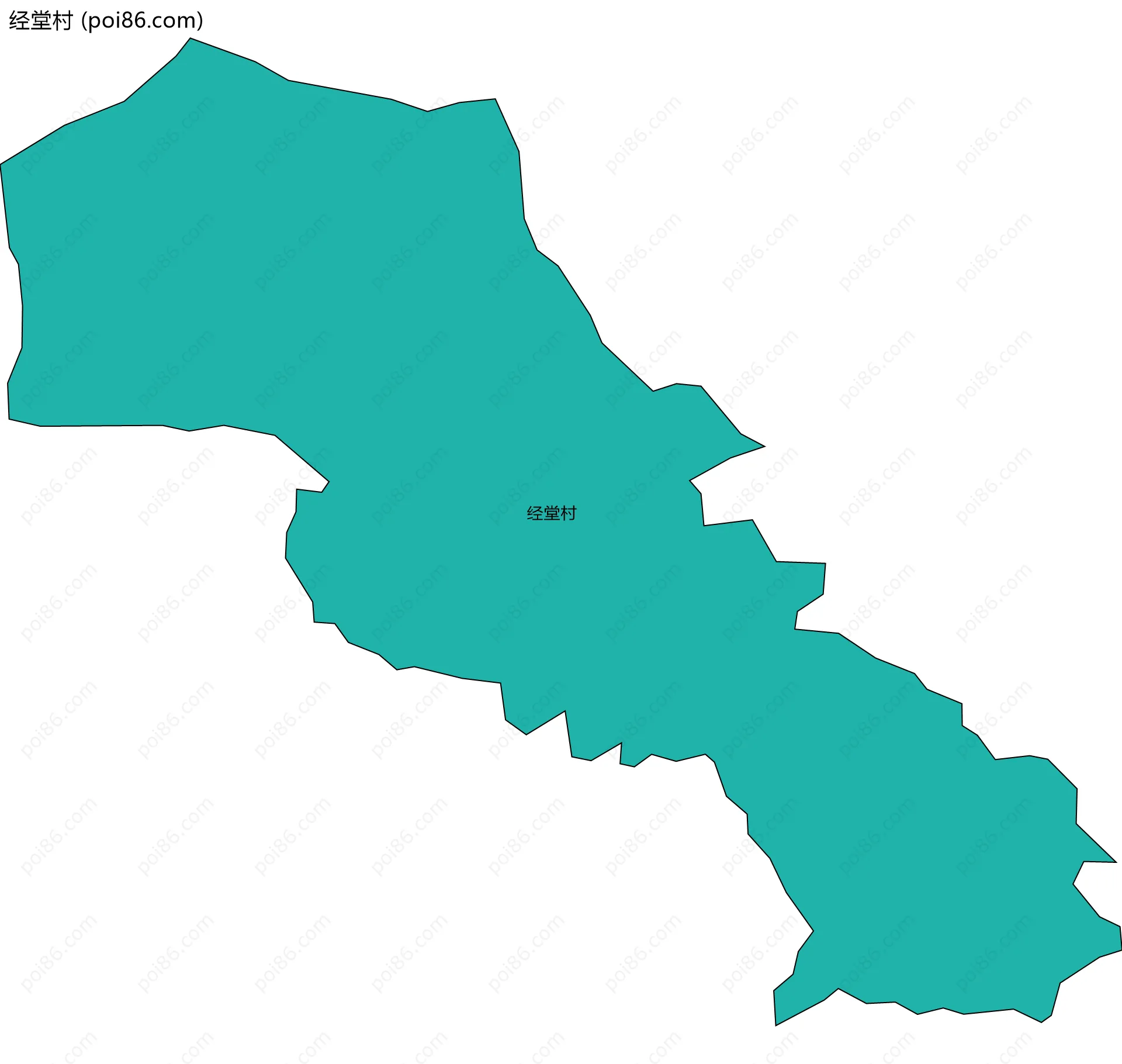 经堂村边界地图