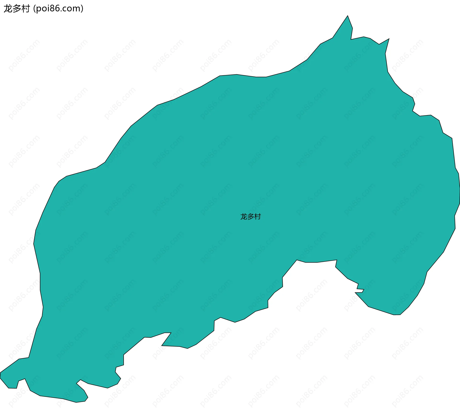 龙多村边界地图