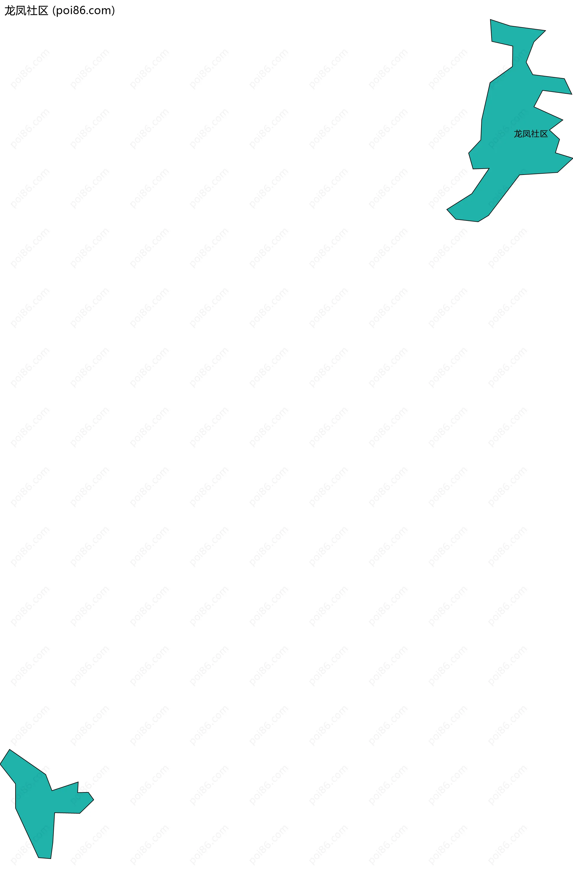 龙凤社区边界地图