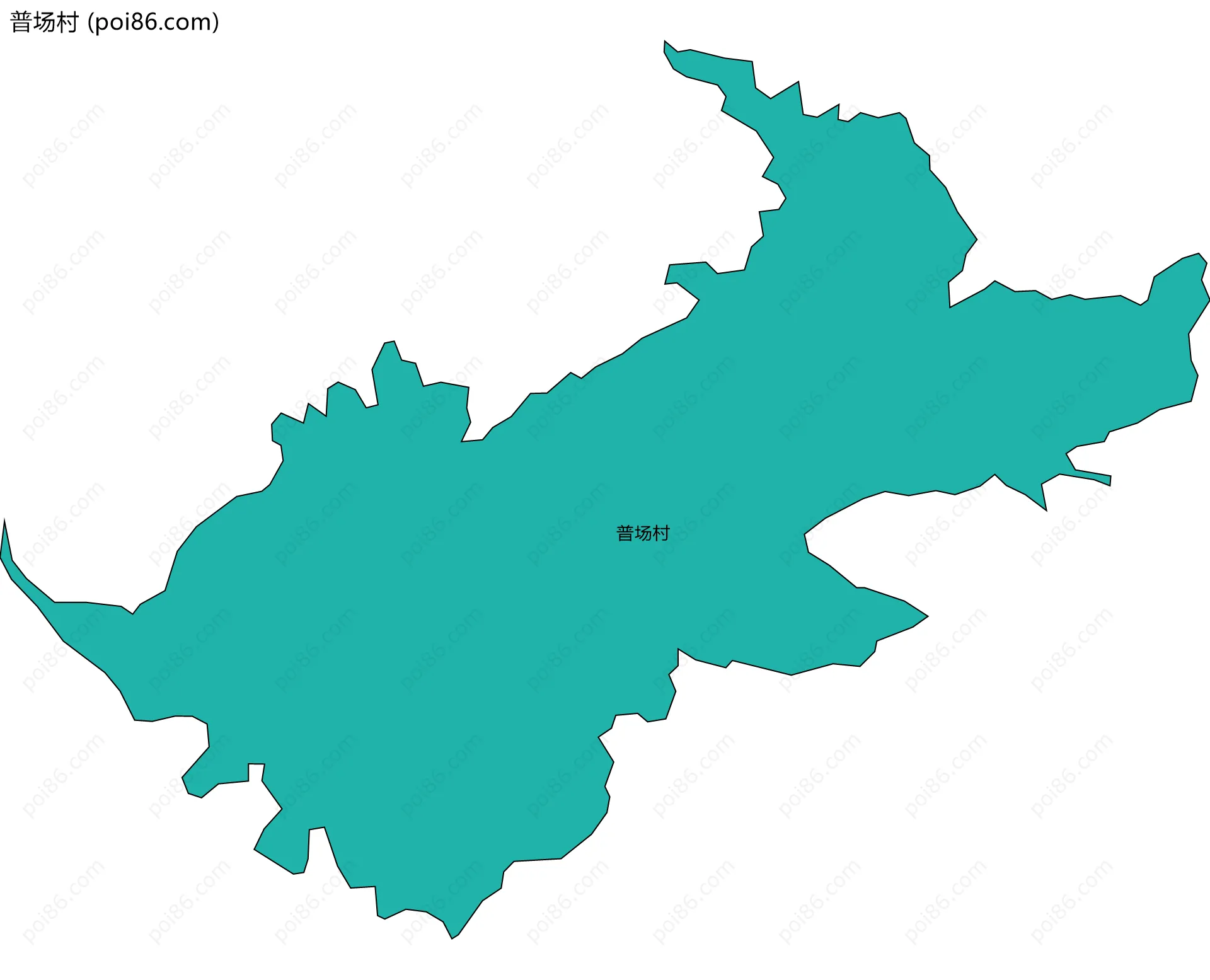 普场村边界地图